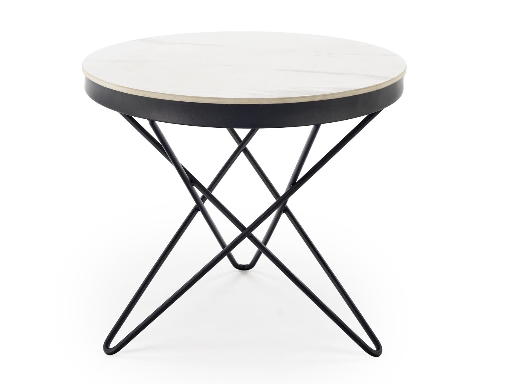 Table basse Houston 2063 (Marbre blanc + Noir)