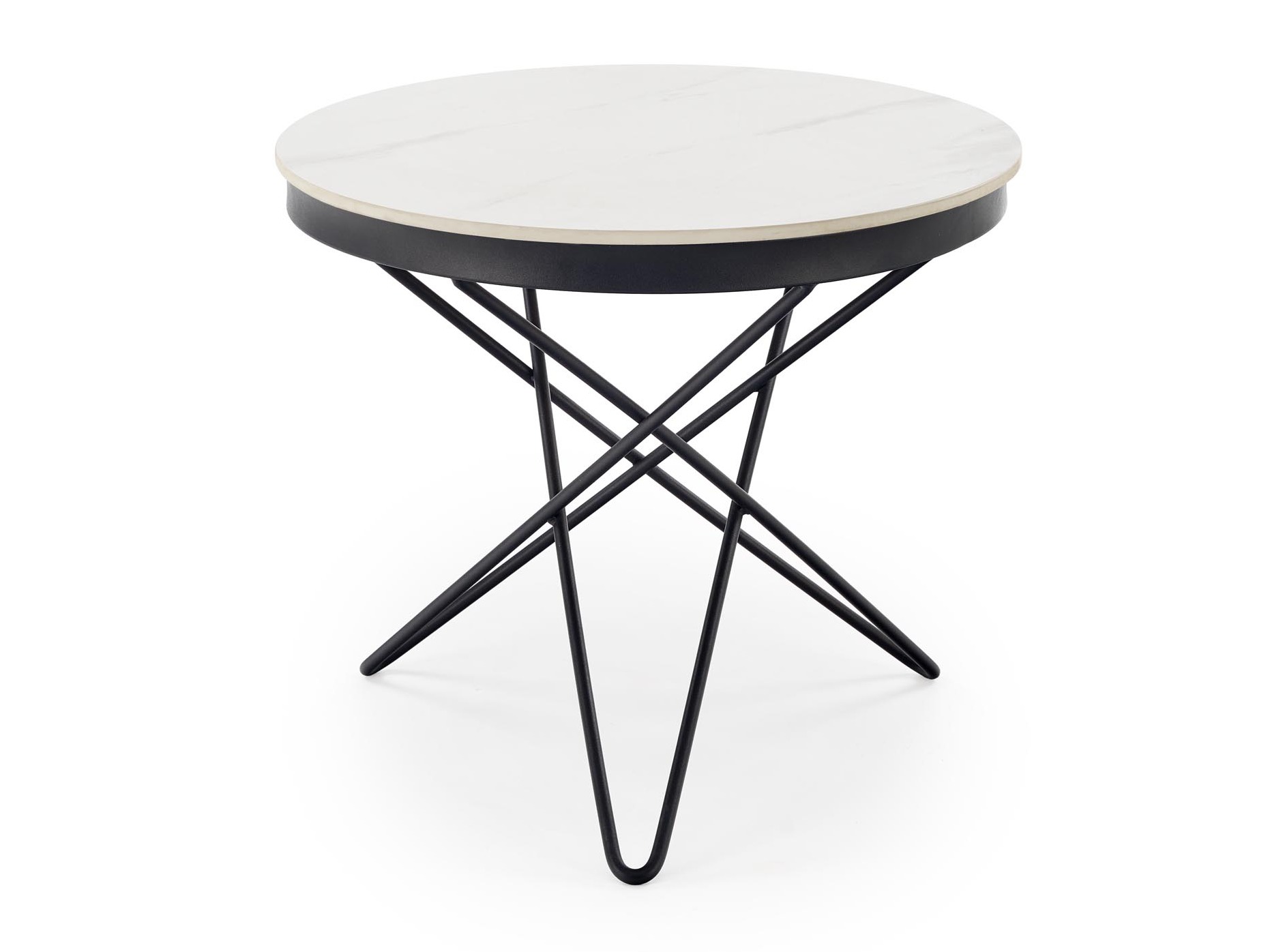 Table basse Houston 2063 (Marbre blanc + Noir)