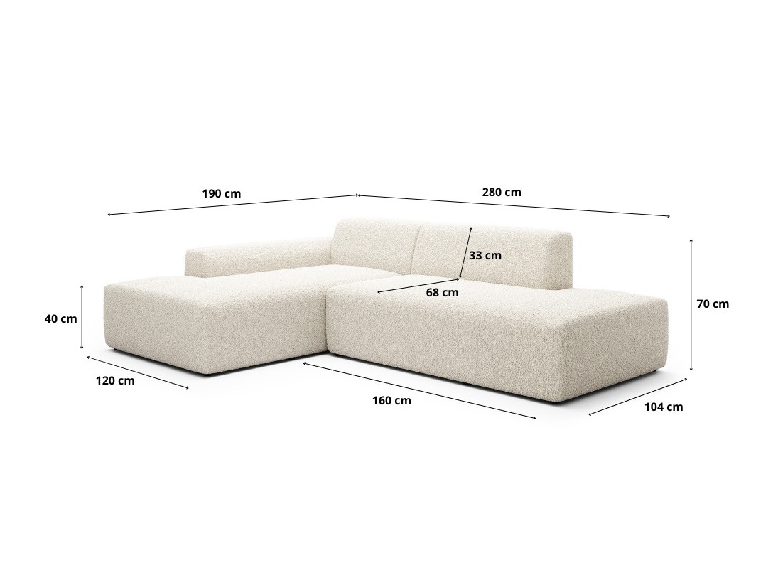 Canapé d'angle modulaire Romenoi 102 (Centaur 14)