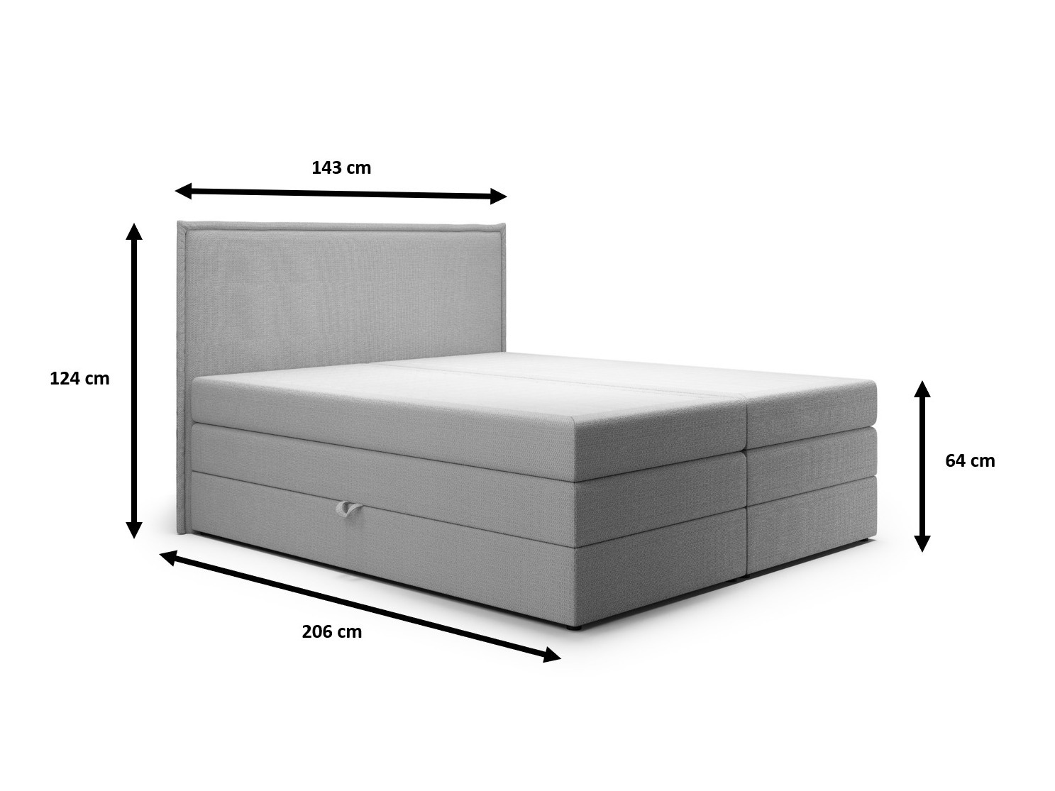 Lit boxspring Franklin 171 (Aragon 80)