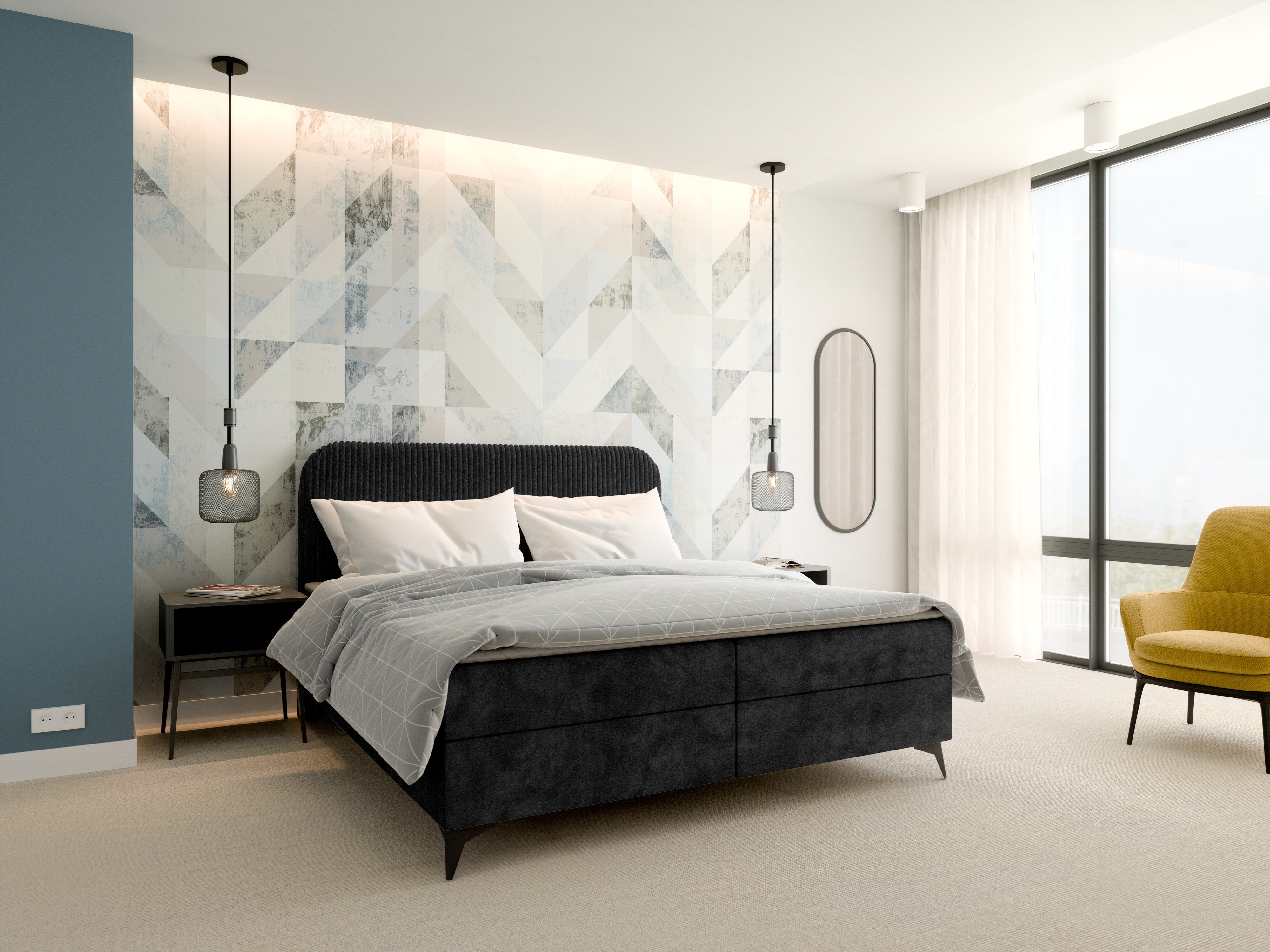 Lit boxspring Franklin 173 (Tilia 100 + Manila 18)