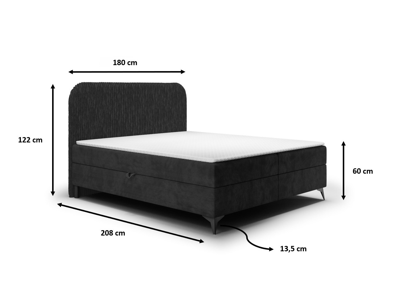 Lit boxspring Franklin 173 (Tilia 100 + Manila 18)