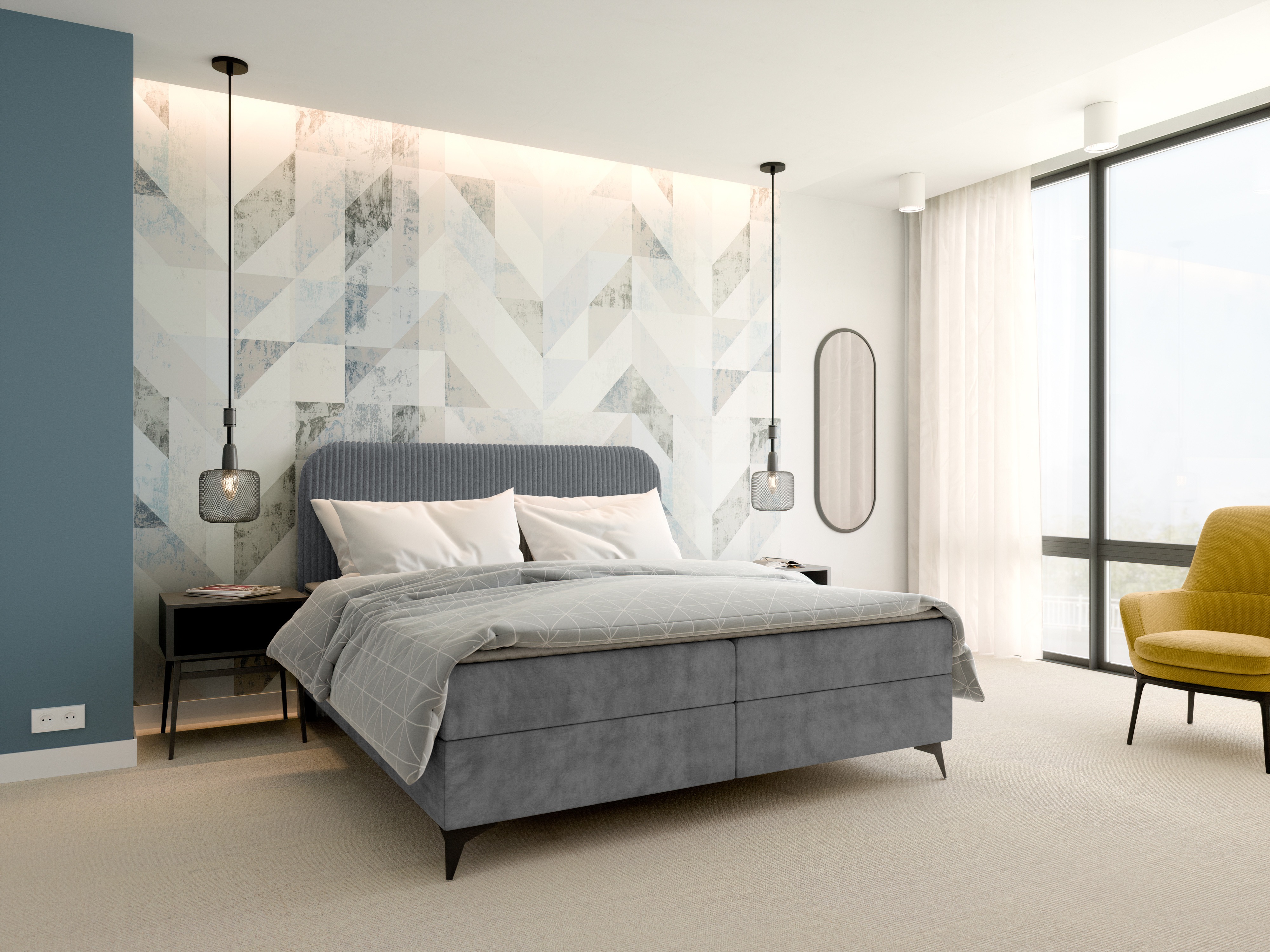 Lit boxspring Franklin 173 (Tilia 90 + Manila 16)