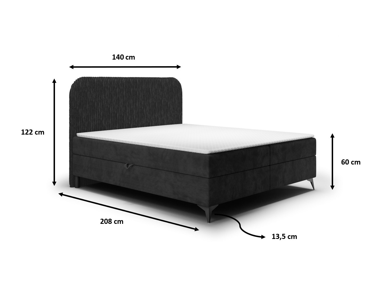 Lit boxspring Franklin 173 (Tilia 90 + Manila 16)