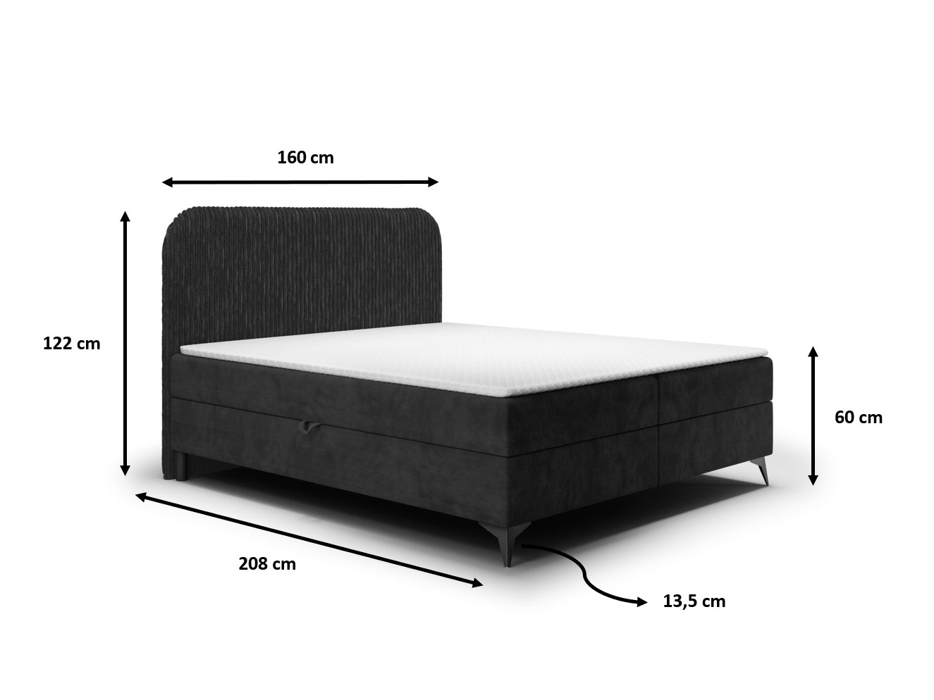 Lit boxspring Franklin 173 (Tilia 90 + Manila 16)
