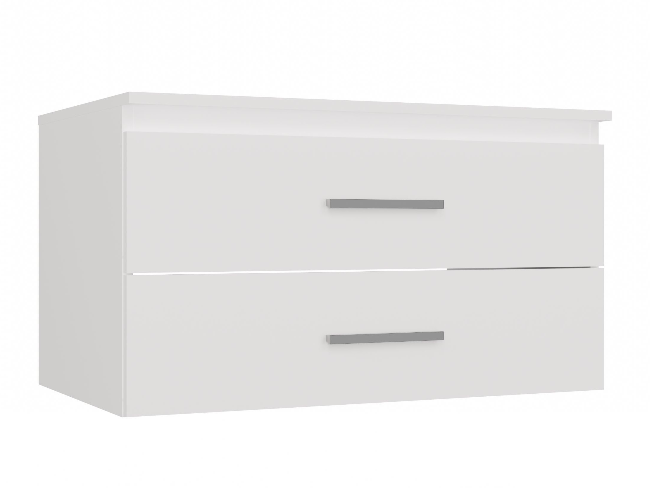 Armoire de salle de bains murale pour lavabo Nolmaru 113 (Blanc)