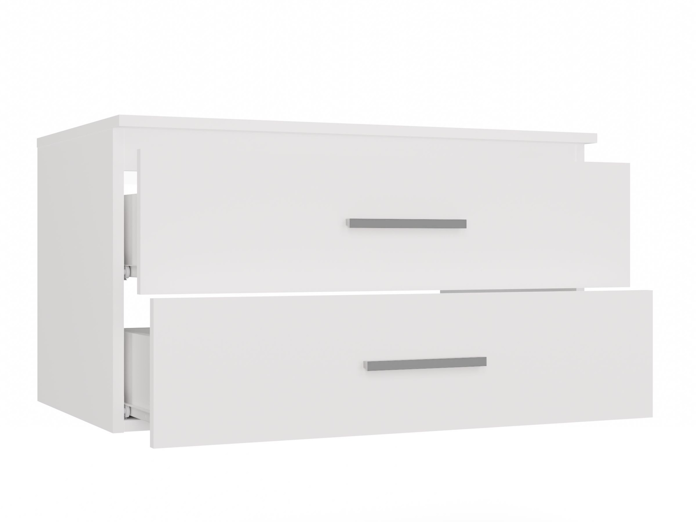 Armoire de salle de bains murale pour lavabo Nolmaru 113 (Blanc)