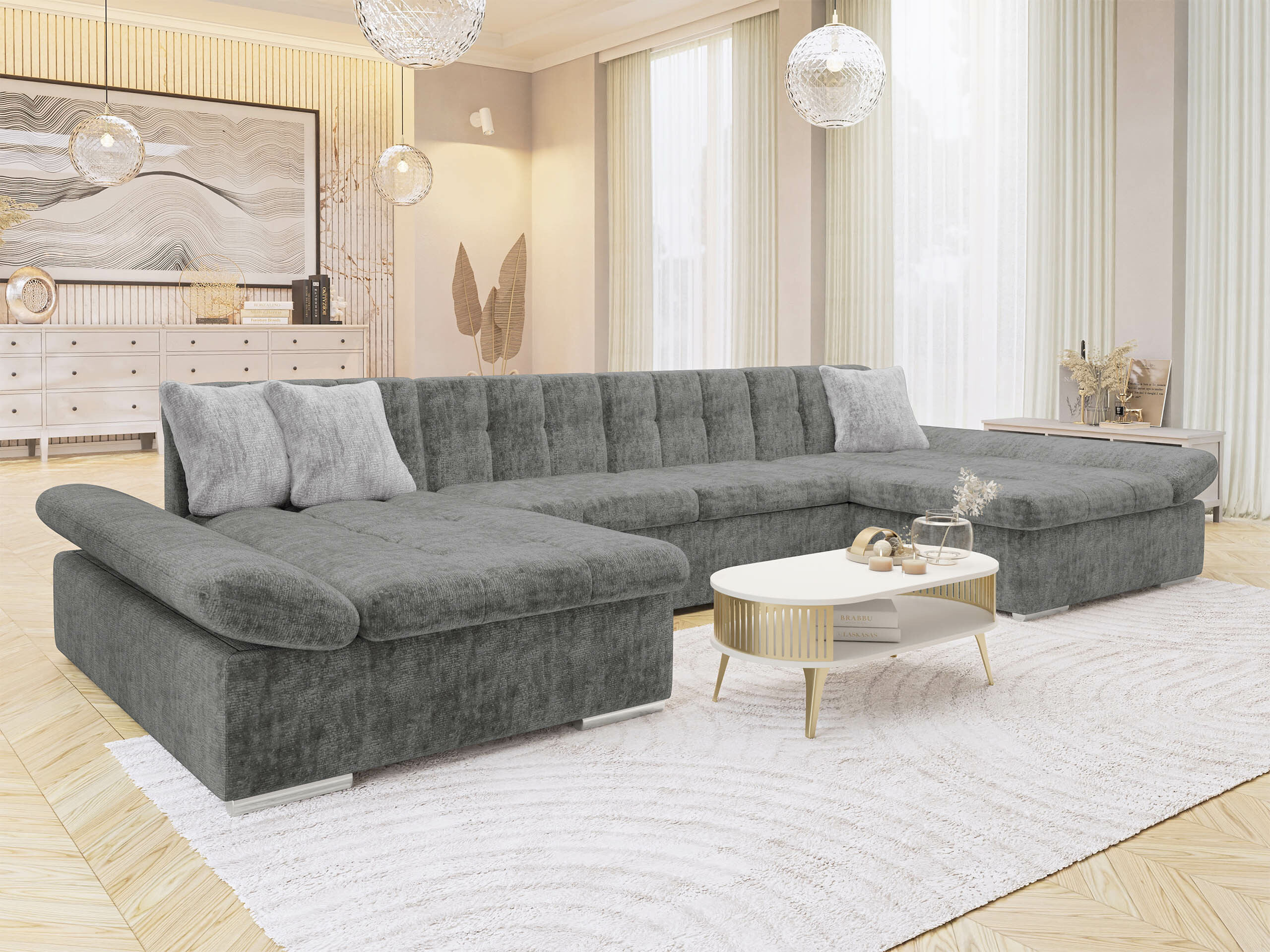 Canapé d'angle Comfivo Ficus II (Miu 2058 + Miu 2059)