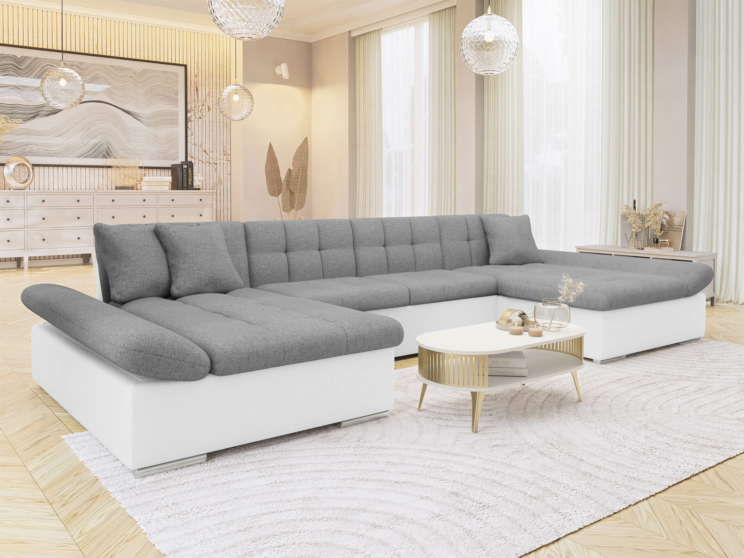 Canapé d'angle Comfivo Ficus (Soft 017 + Soul 17)