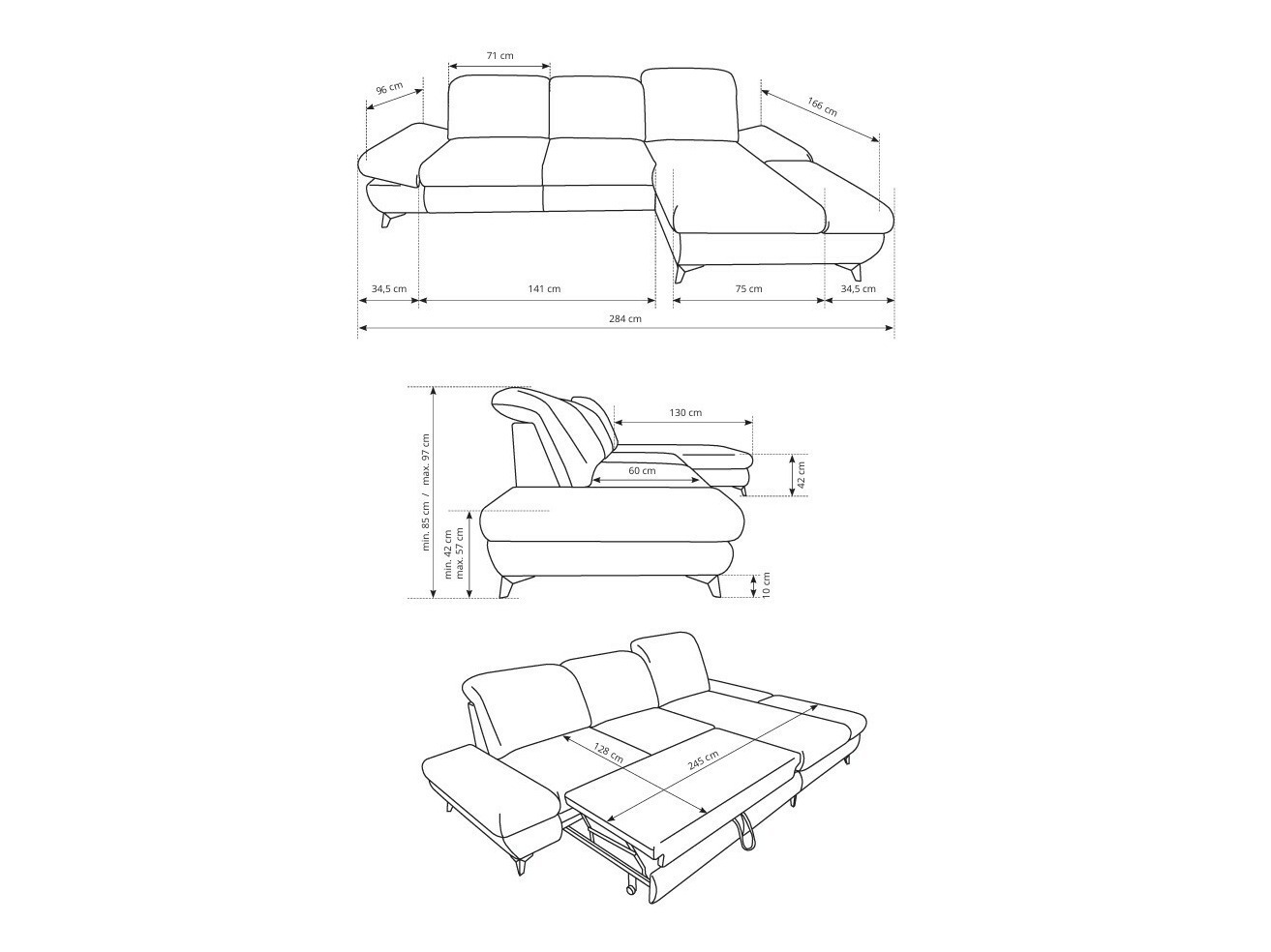 Canapé d'angle Kingston 190 (Loft 22)