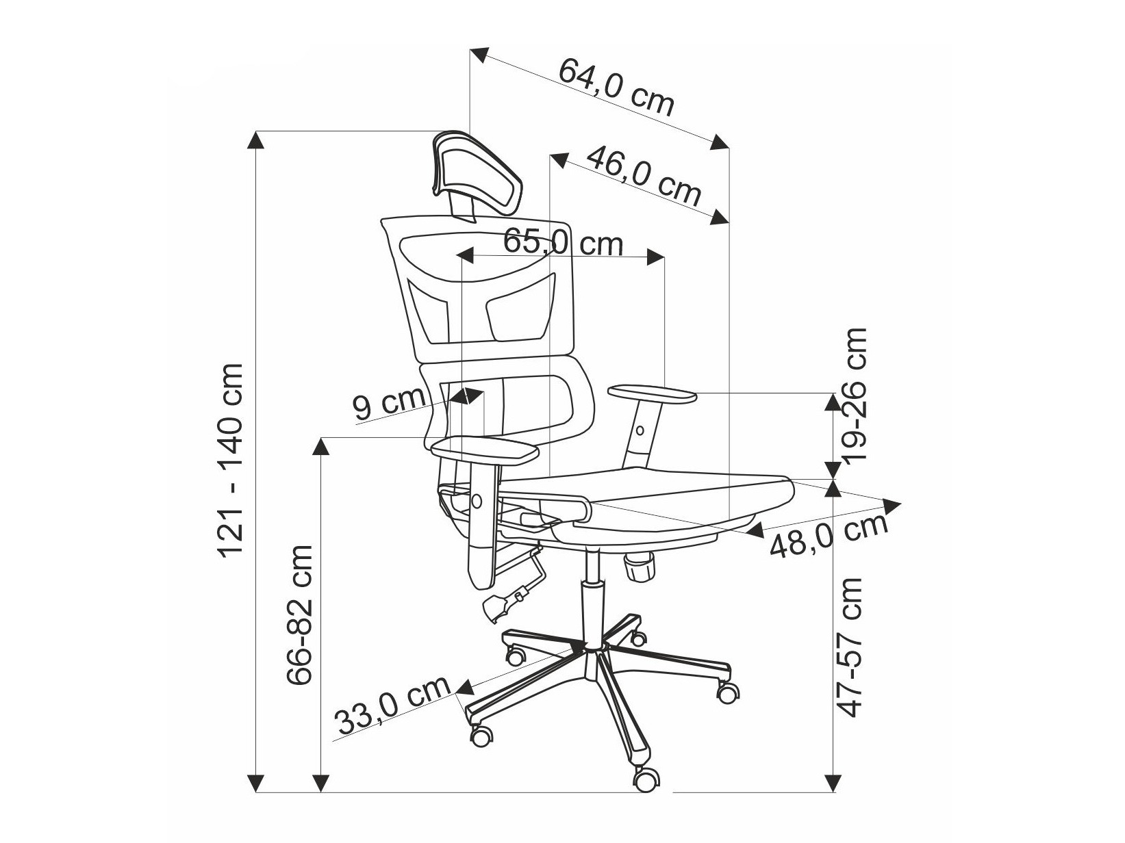 Chaise de bureau Houston 2057