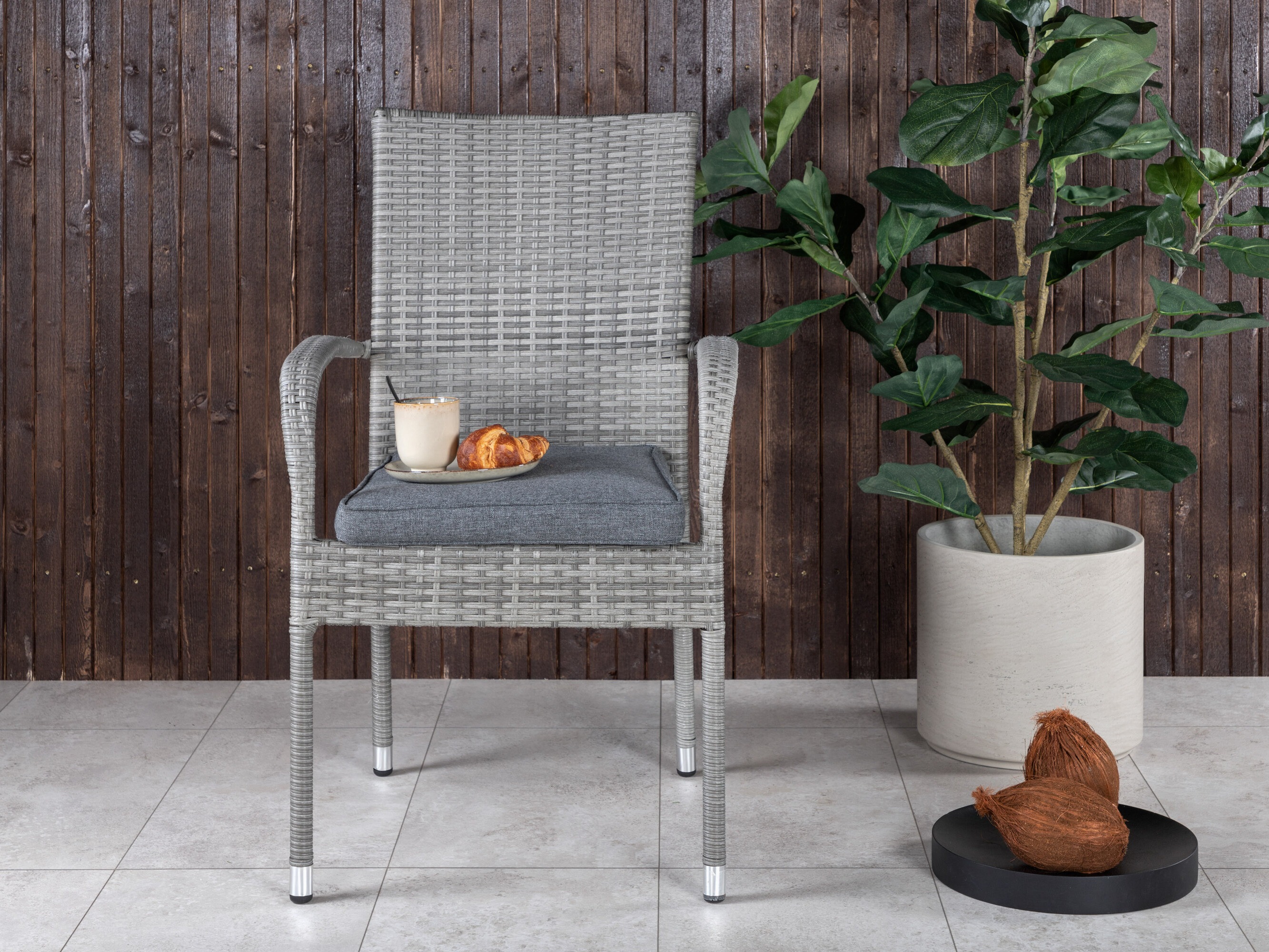 Chaise de jardin Dallas 736 (Gris)