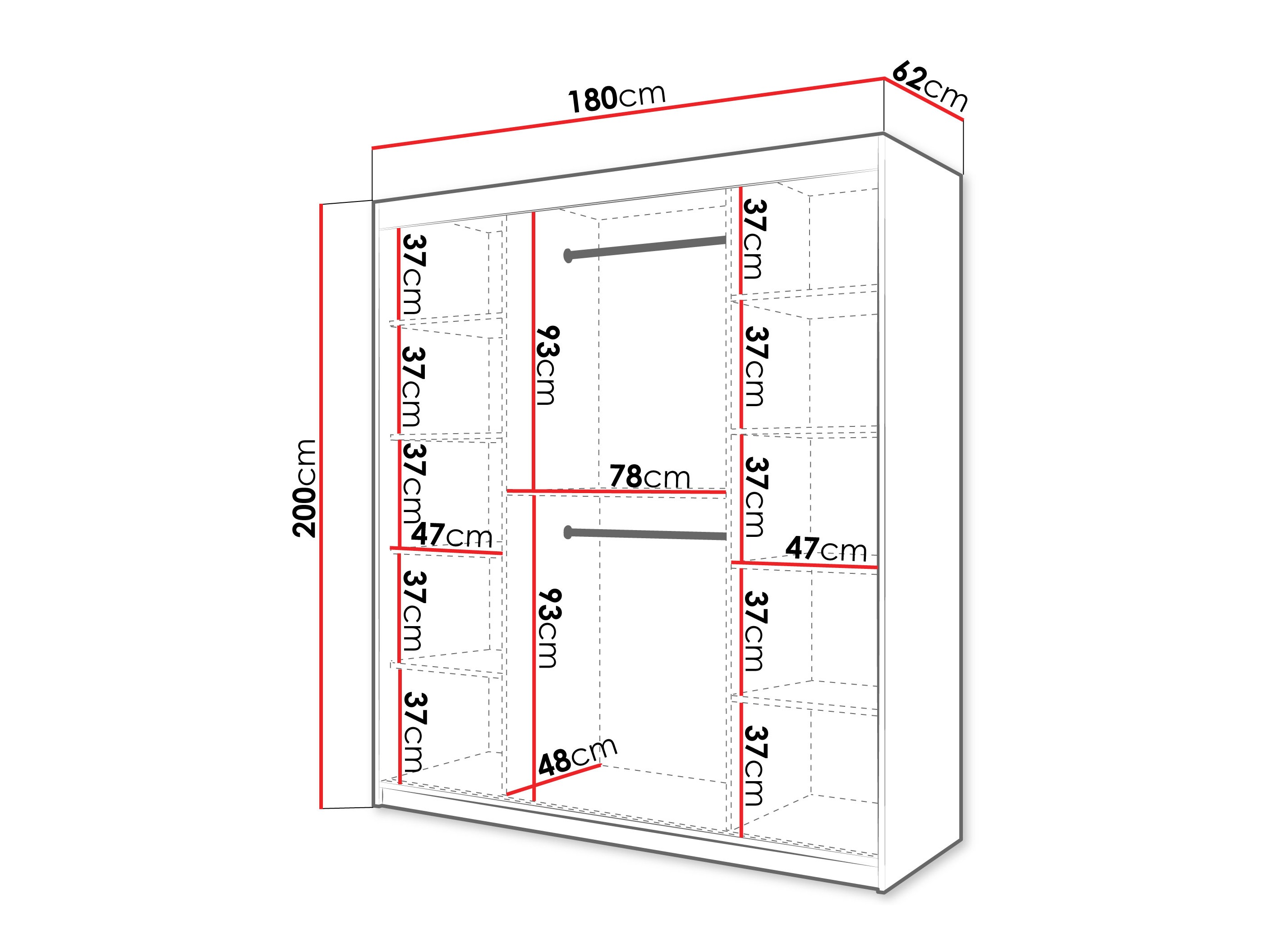 Armoire Hartford 577 (Blanc)