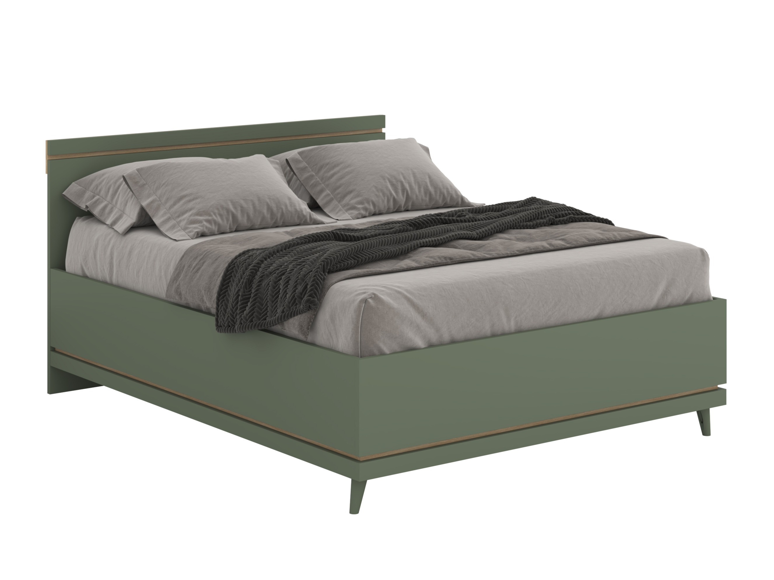 Lit Fertalu 107 (Vert + Chêne)
