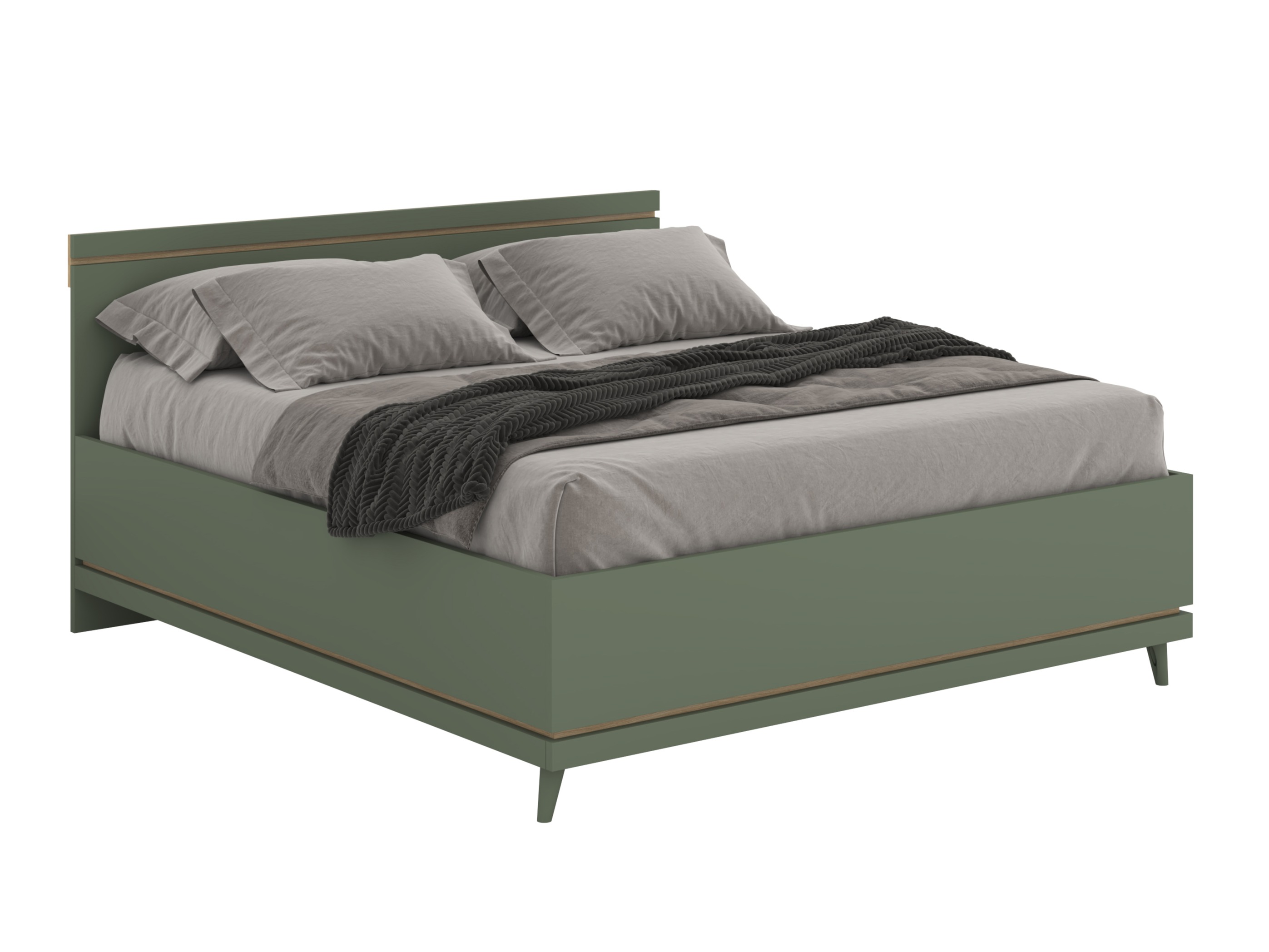 Lit Fertalu 107 (Vert + Chêne)