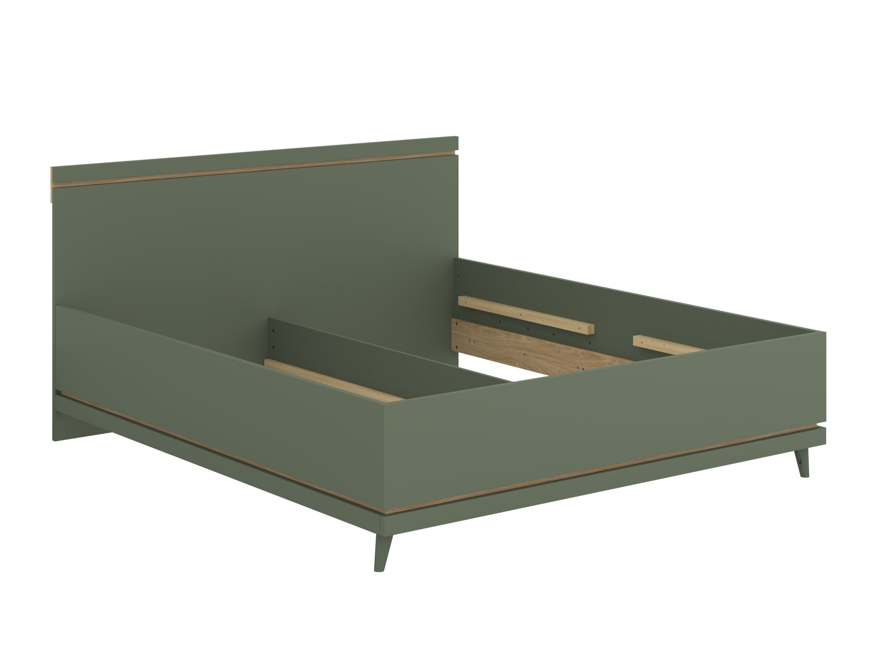 Lit Fertalu 107 (Vert + Chêne)
