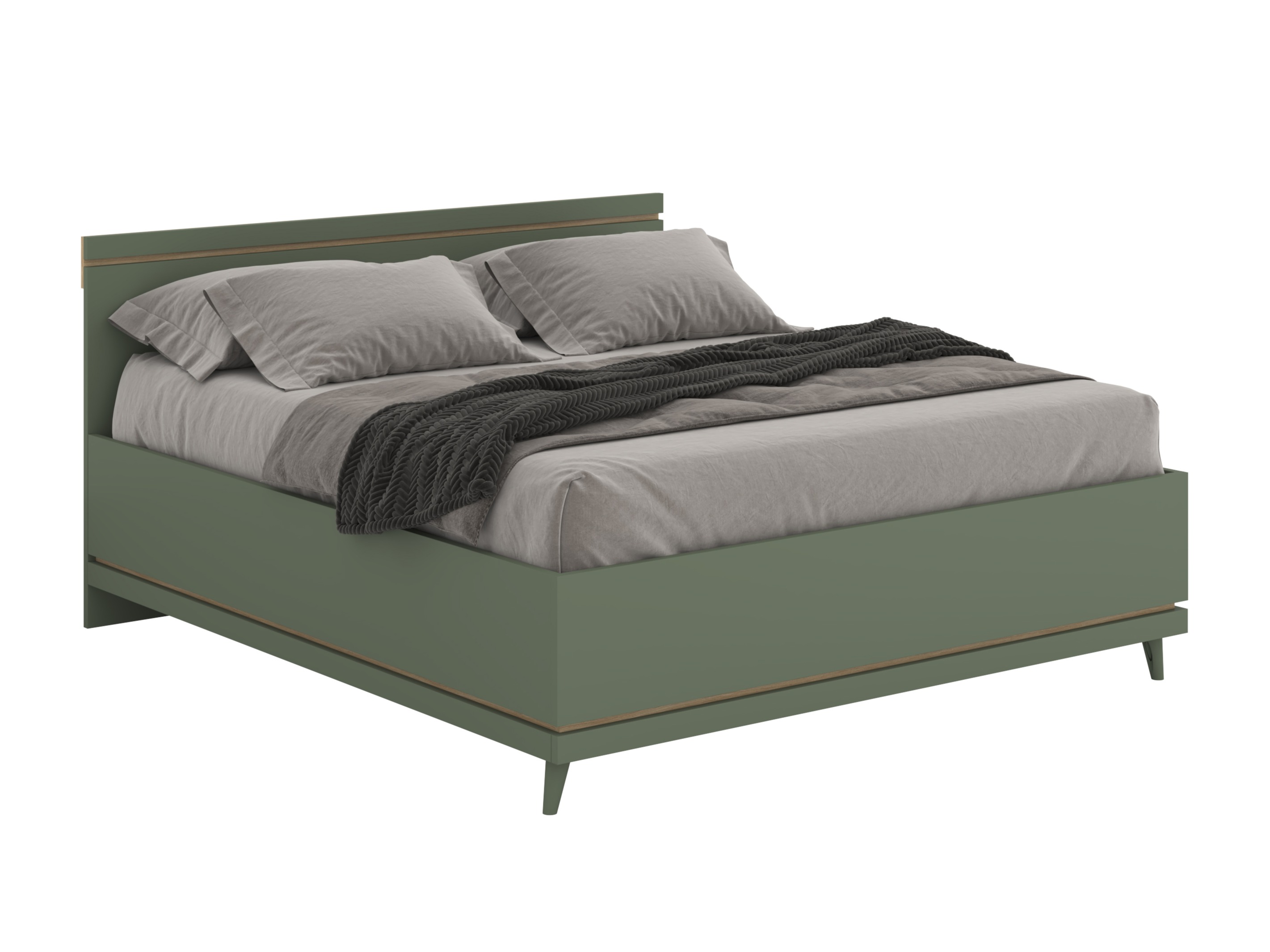 Lit Fertalu 107 (Vert + Chêne)