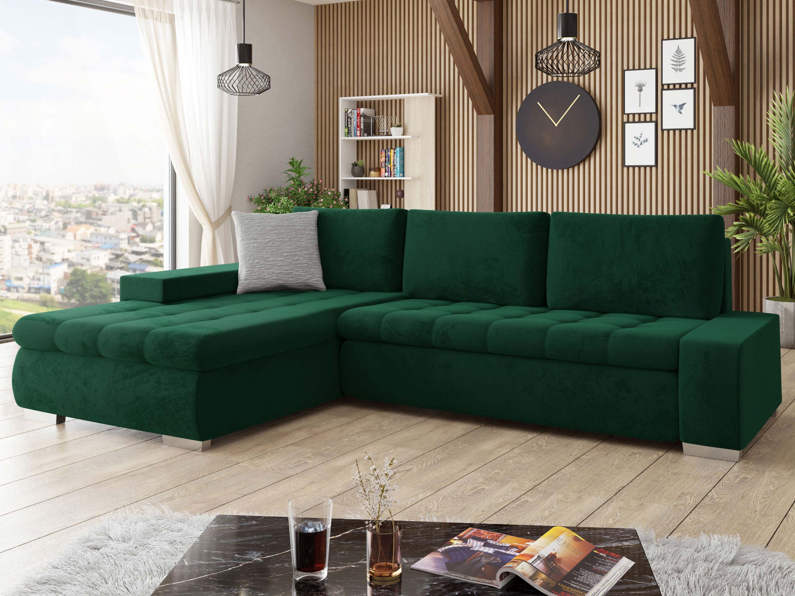 Canapé d'angle Comfivo Nitor II (Piano 26 + Mokka 82)