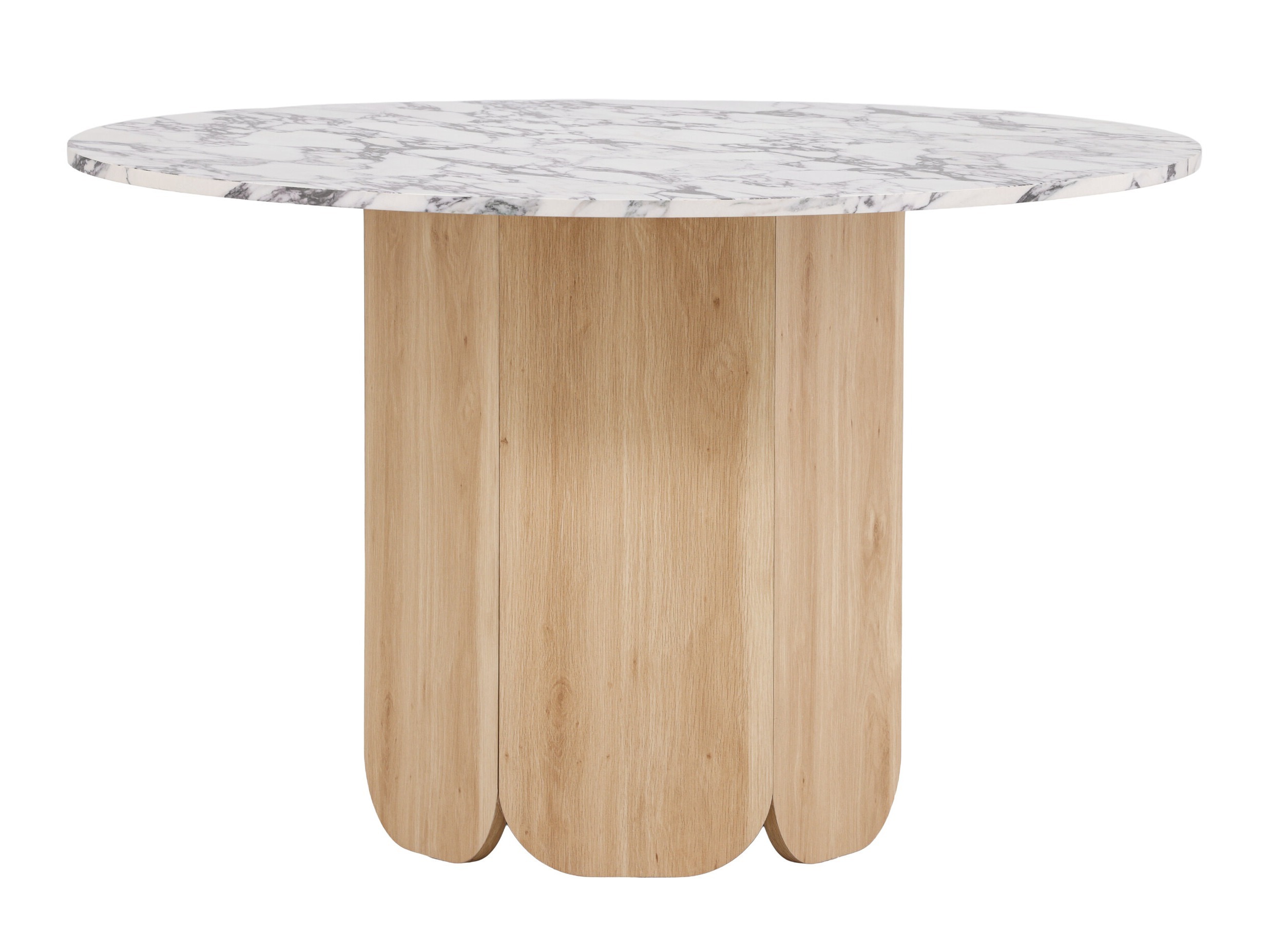Table Dallas 4894 (Marbre gris + Brun clair)