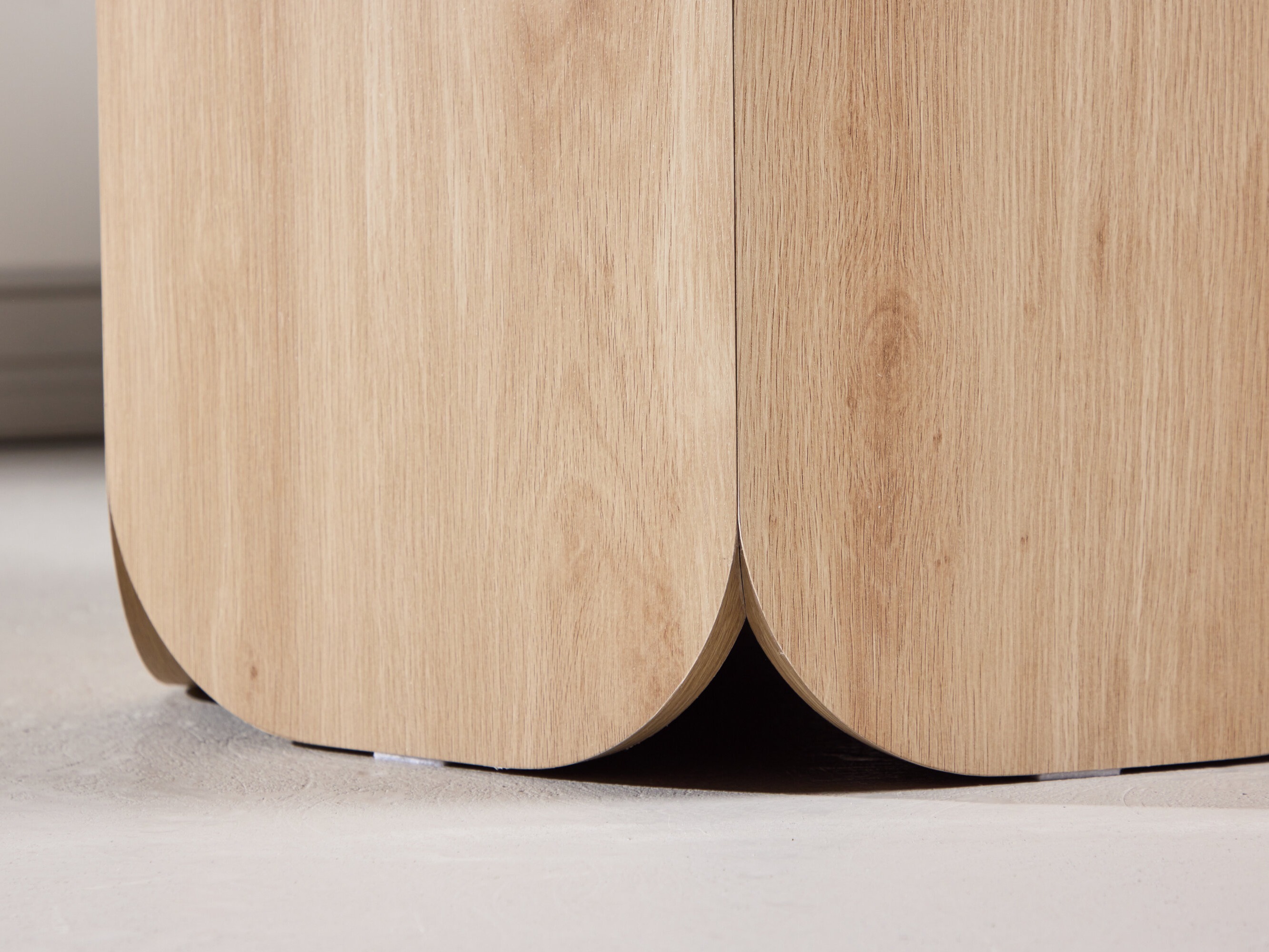 Table Dallas 4894 (Marbre gris + Brun clair)
