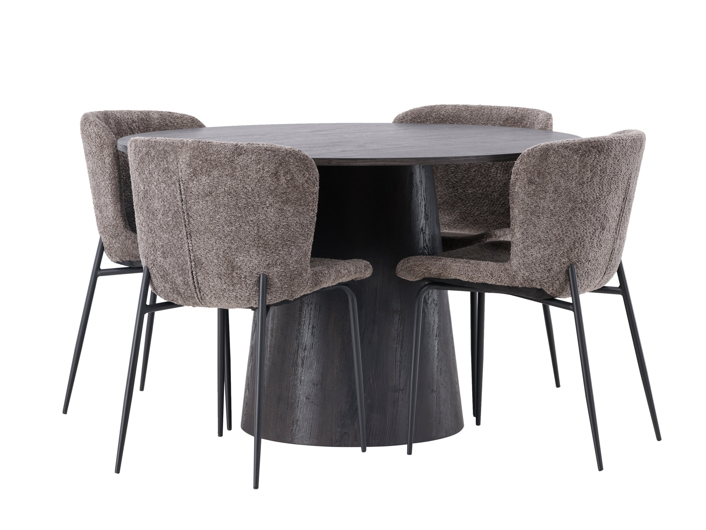 Salle à manger complète Dallas 4257 (Brun foncé)
