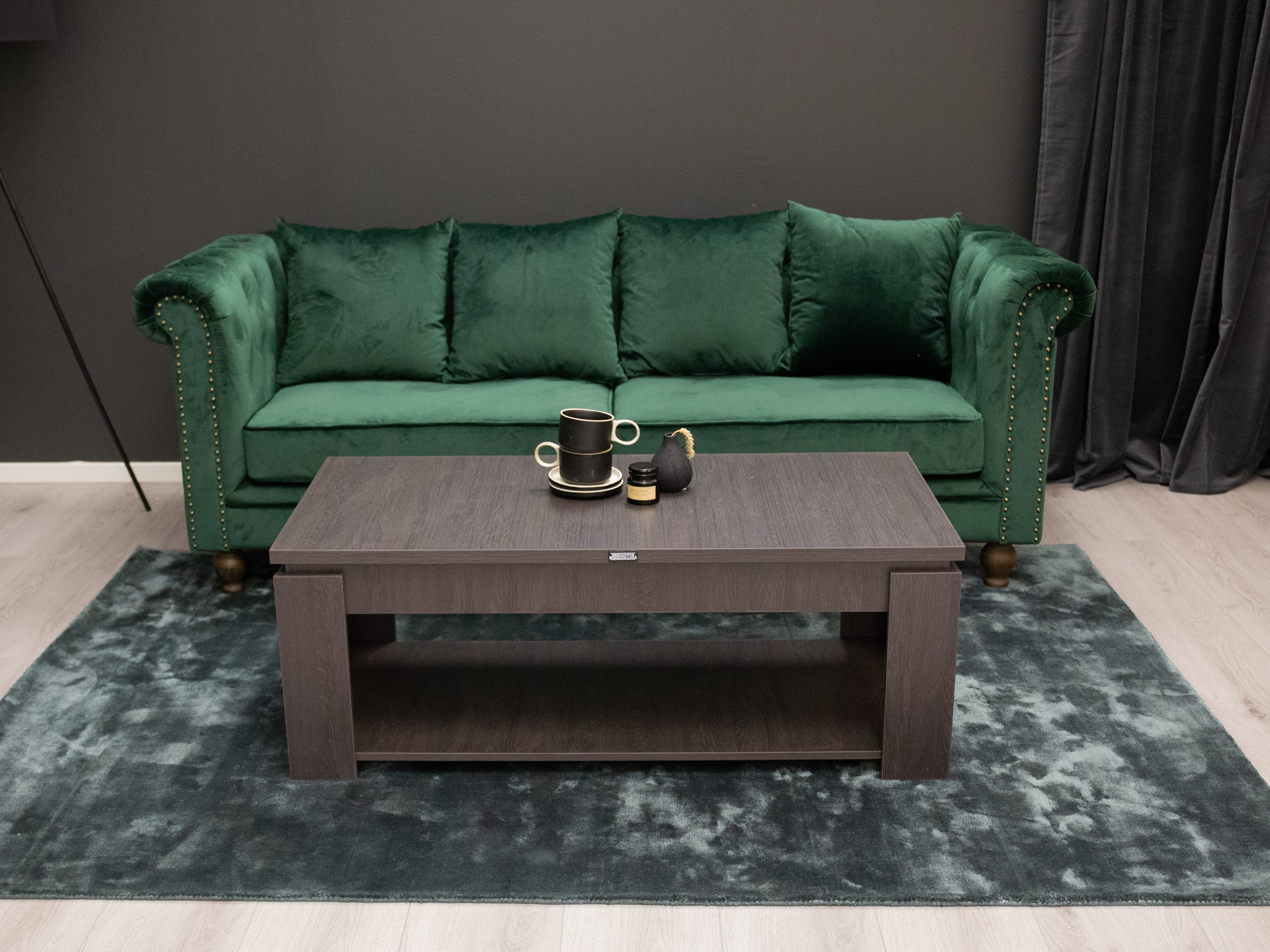 Canapé Chesterfield Dallas 255 (Vert)