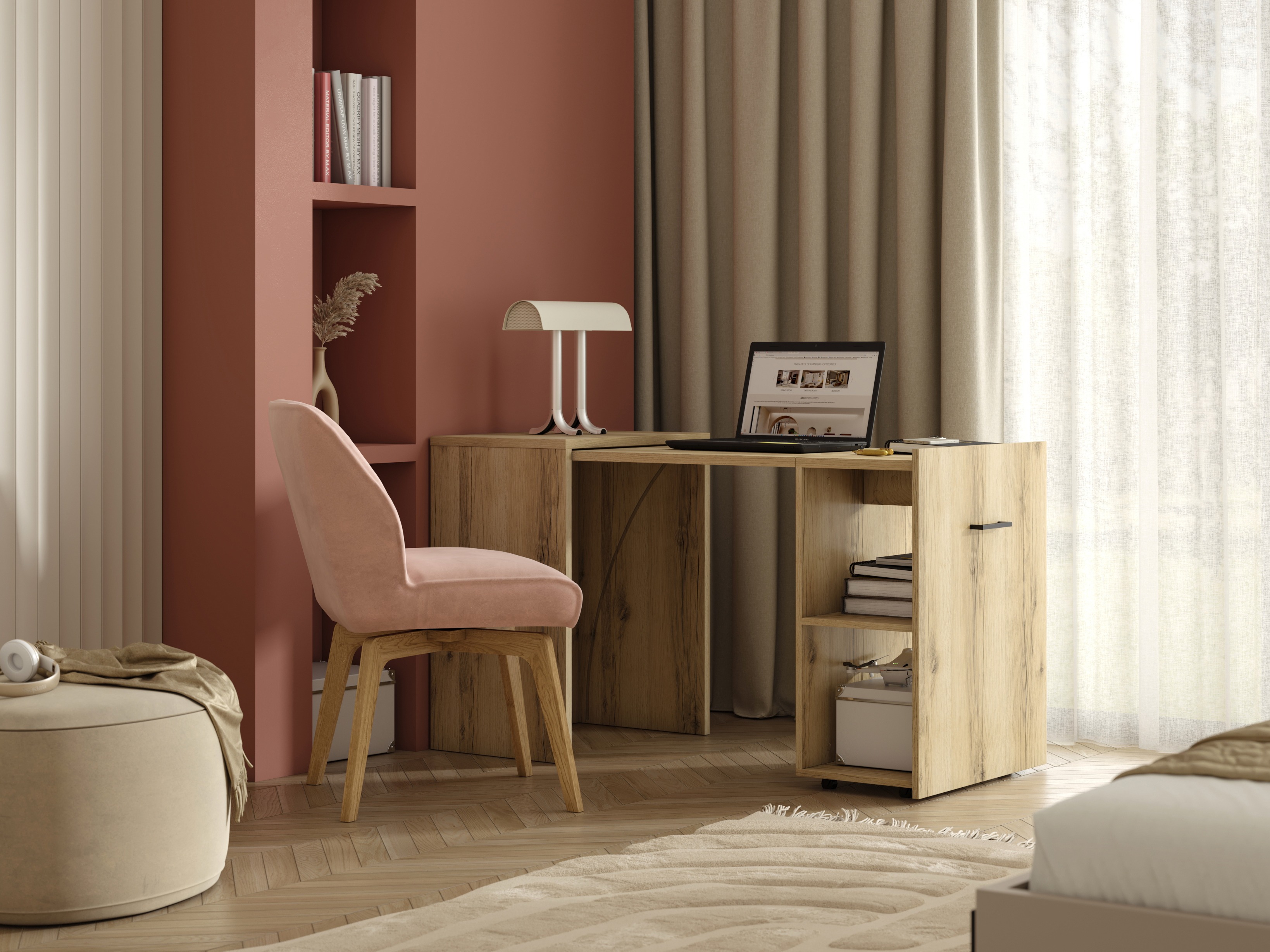 Bureau Austin 304 (Chêne clair)
