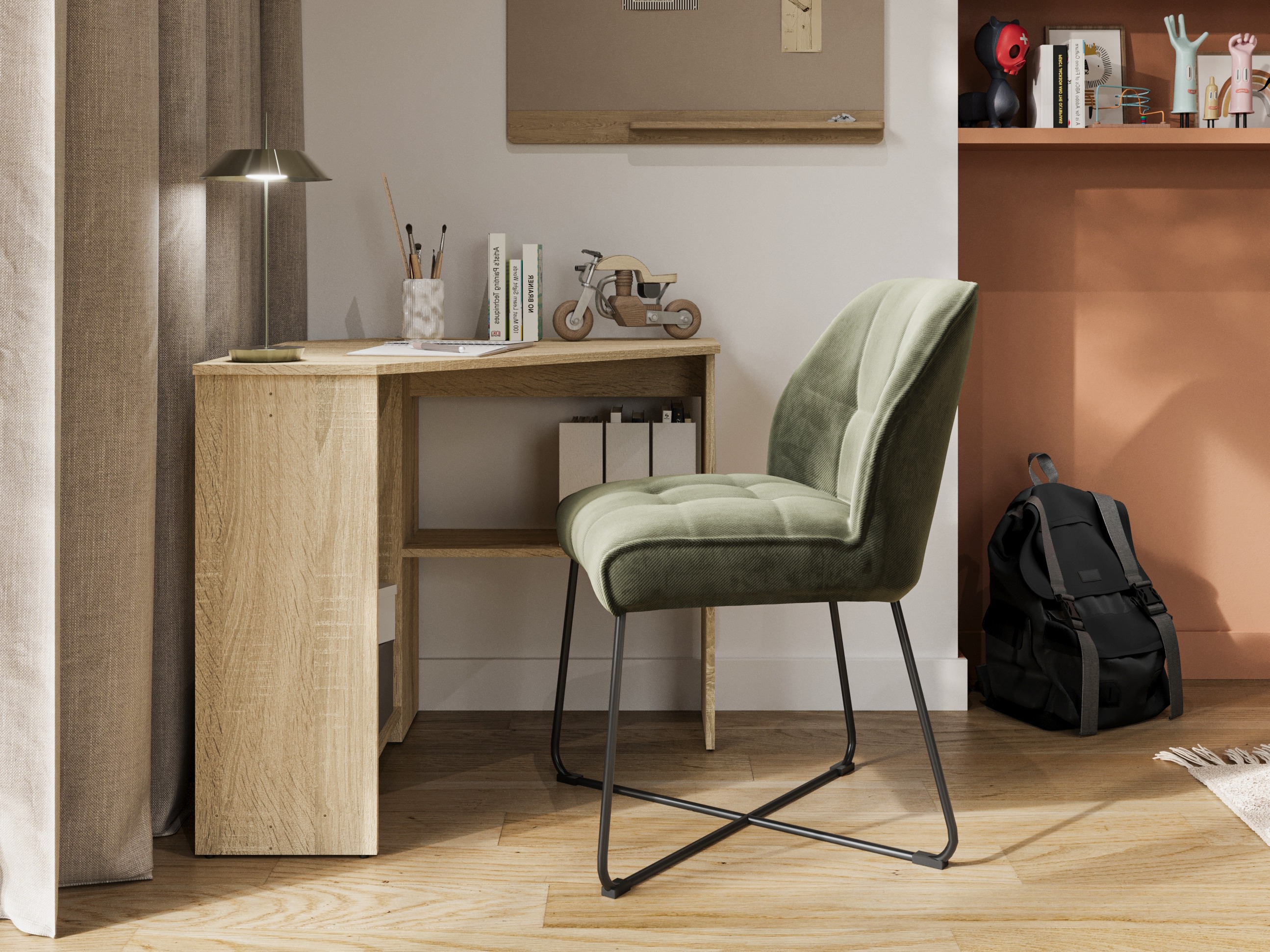Bureau d'angle Austin 302 (Sonoma chêne)