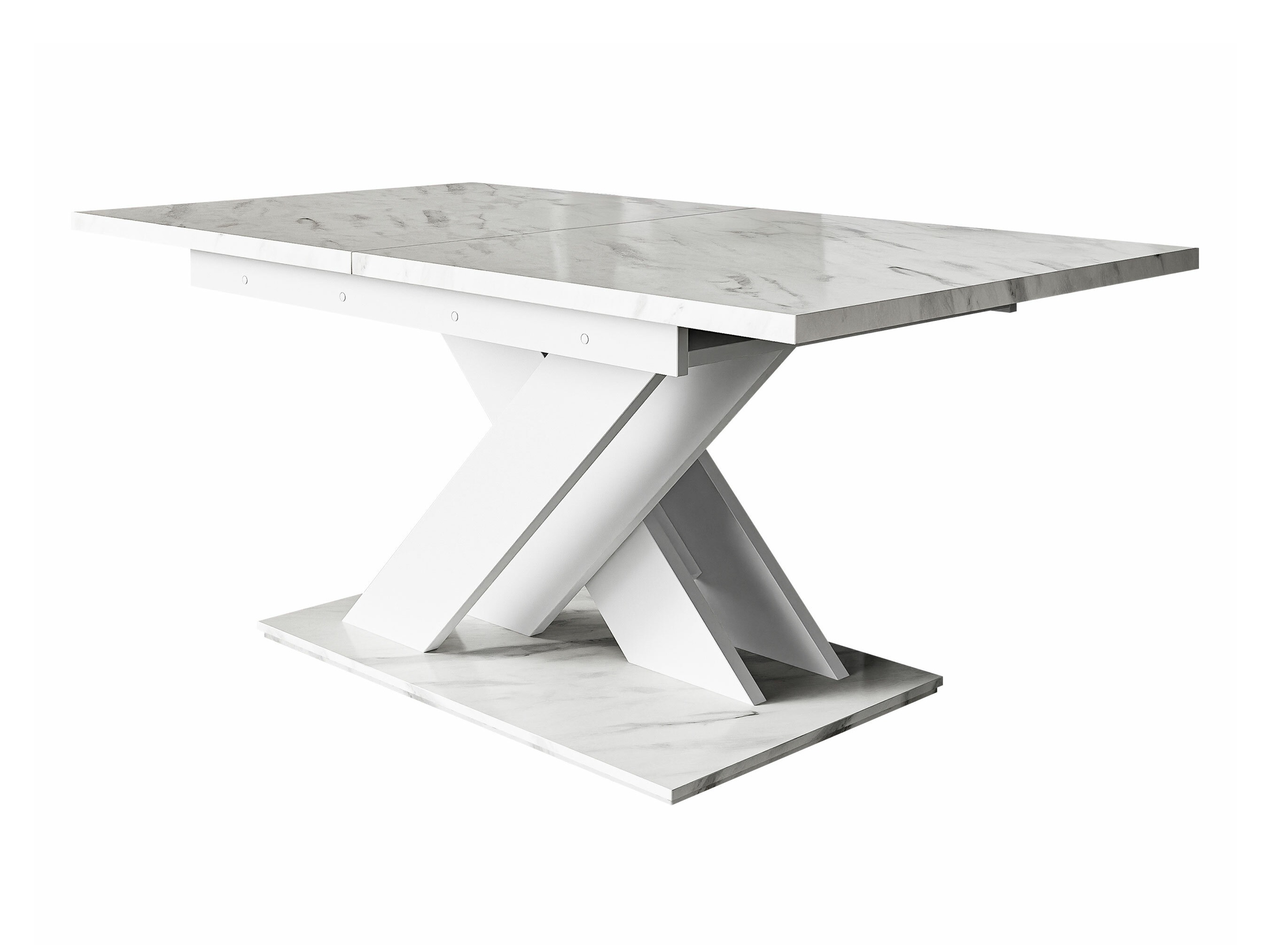 Table Decium (Marbre blanc + Blanc)