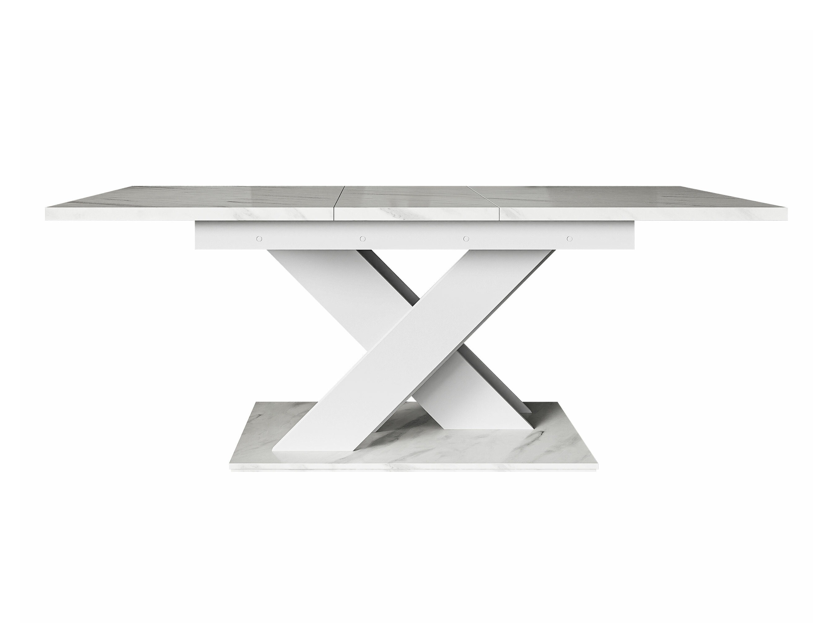 Table Decium (Marbre blanc + Blanc)