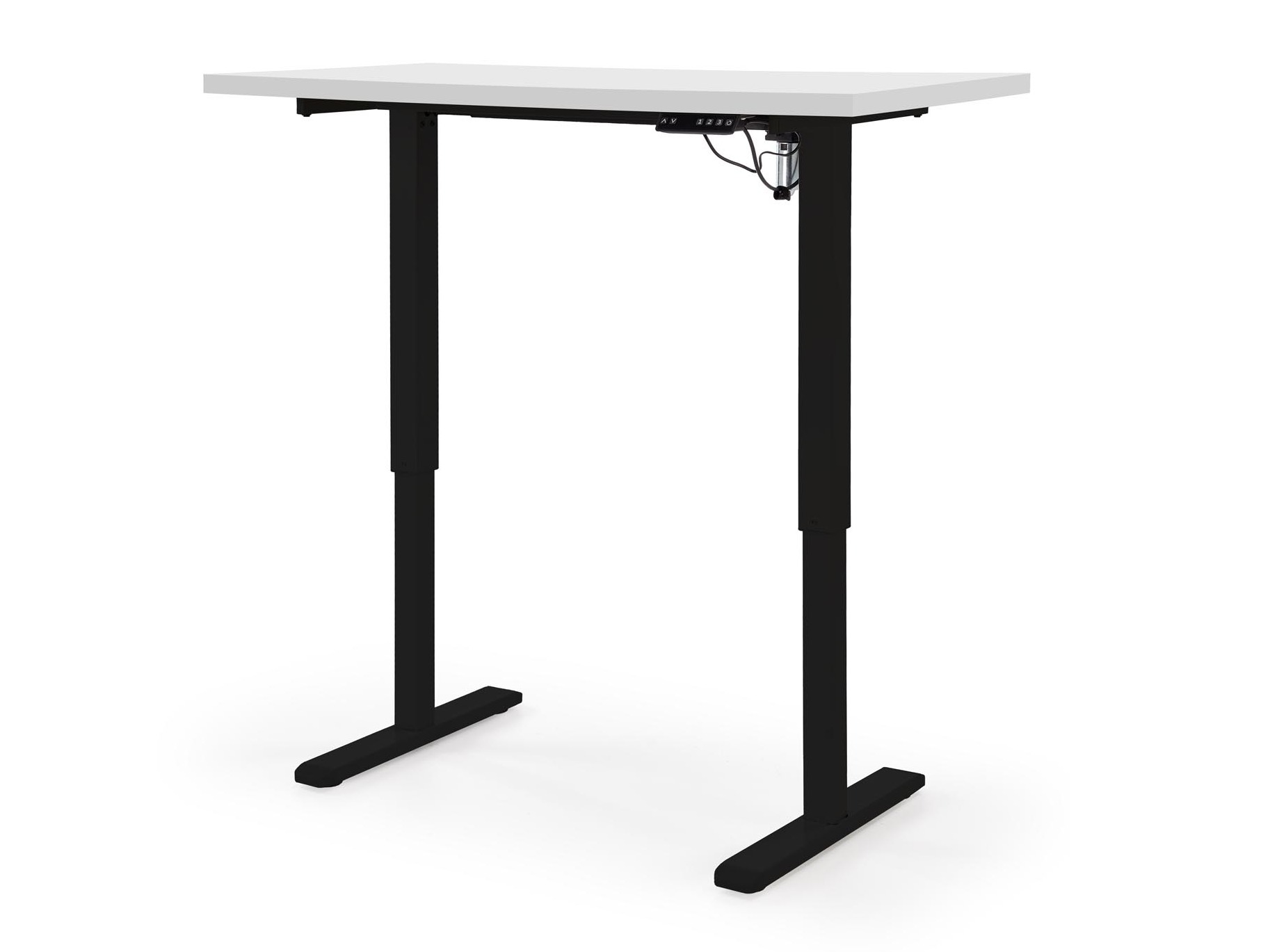Bureau réglable en hauteur Houston 1942 (Blanc + Noir)