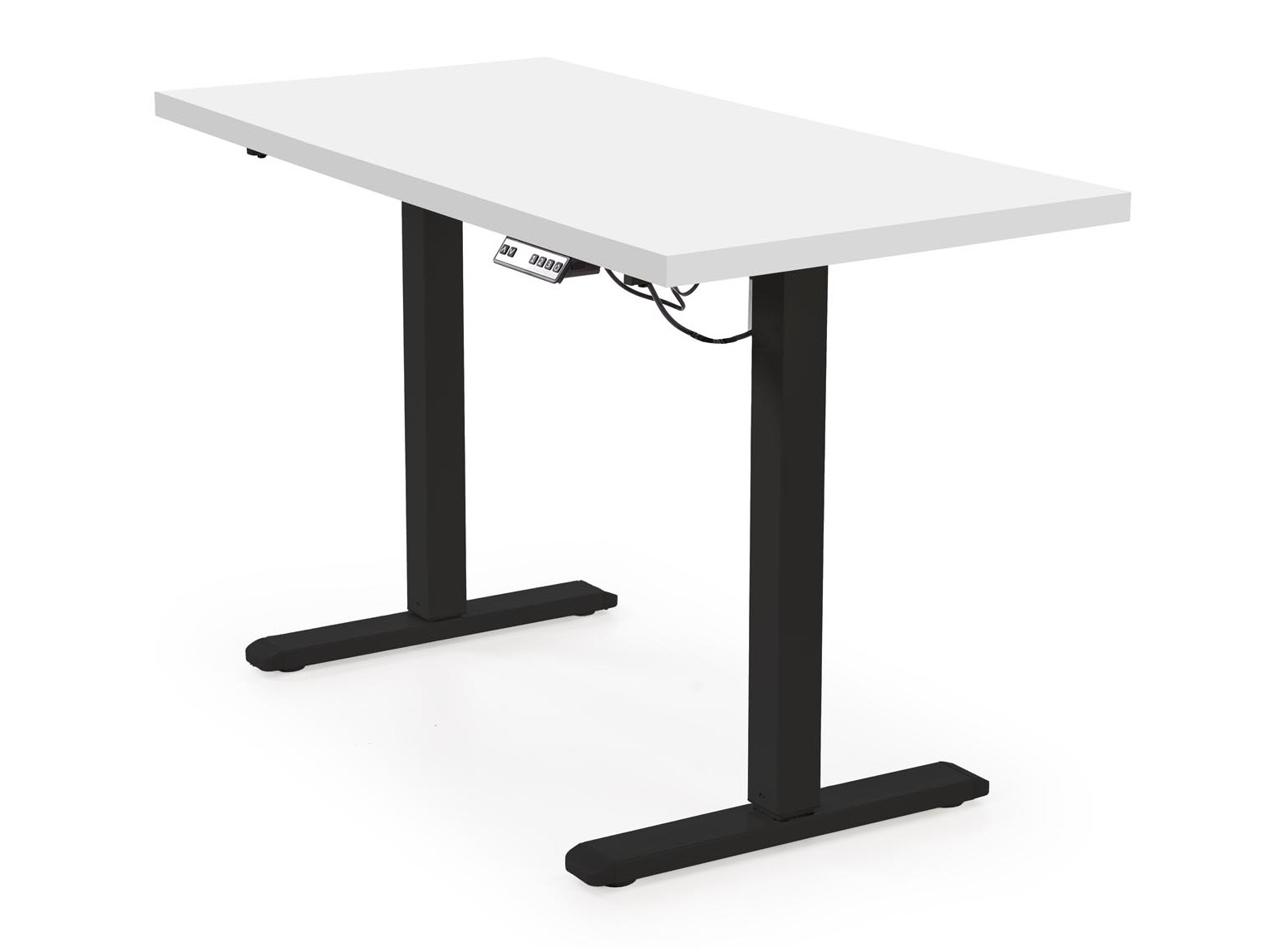 Bureau réglable en hauteur Houston 1942 (Blanc + Noir)