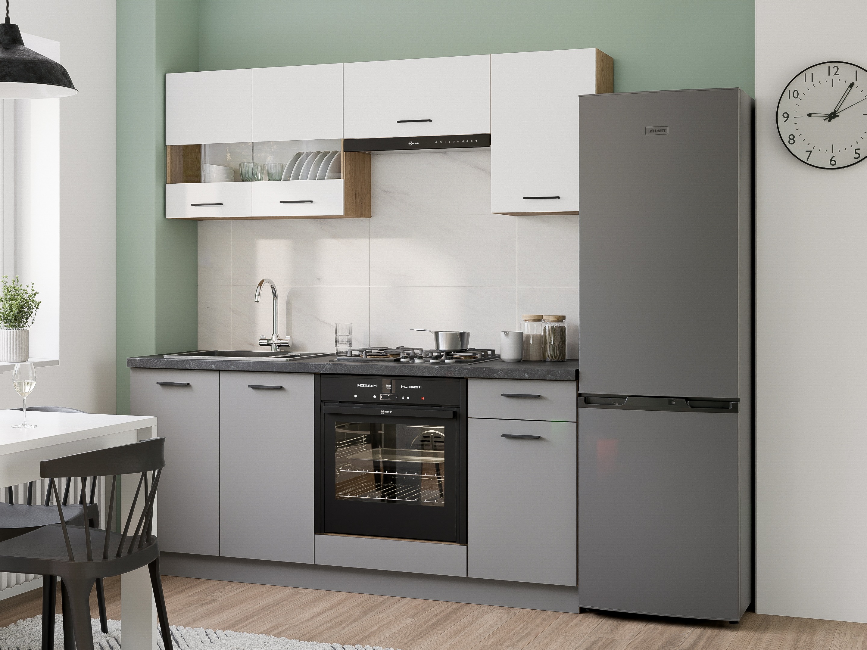 Armoire modulaire avec tiroirs et portes Ati Grey 102