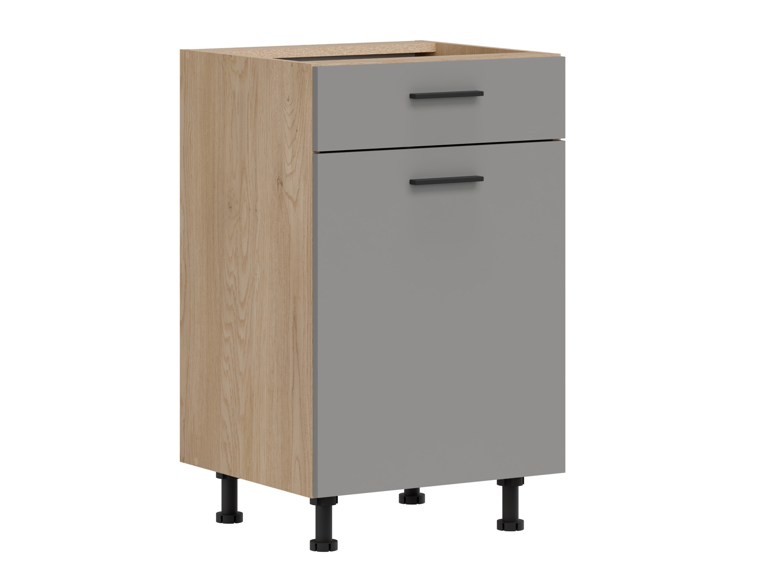 Armoire modulaire avec tiroirs et portes Ati Grey 104