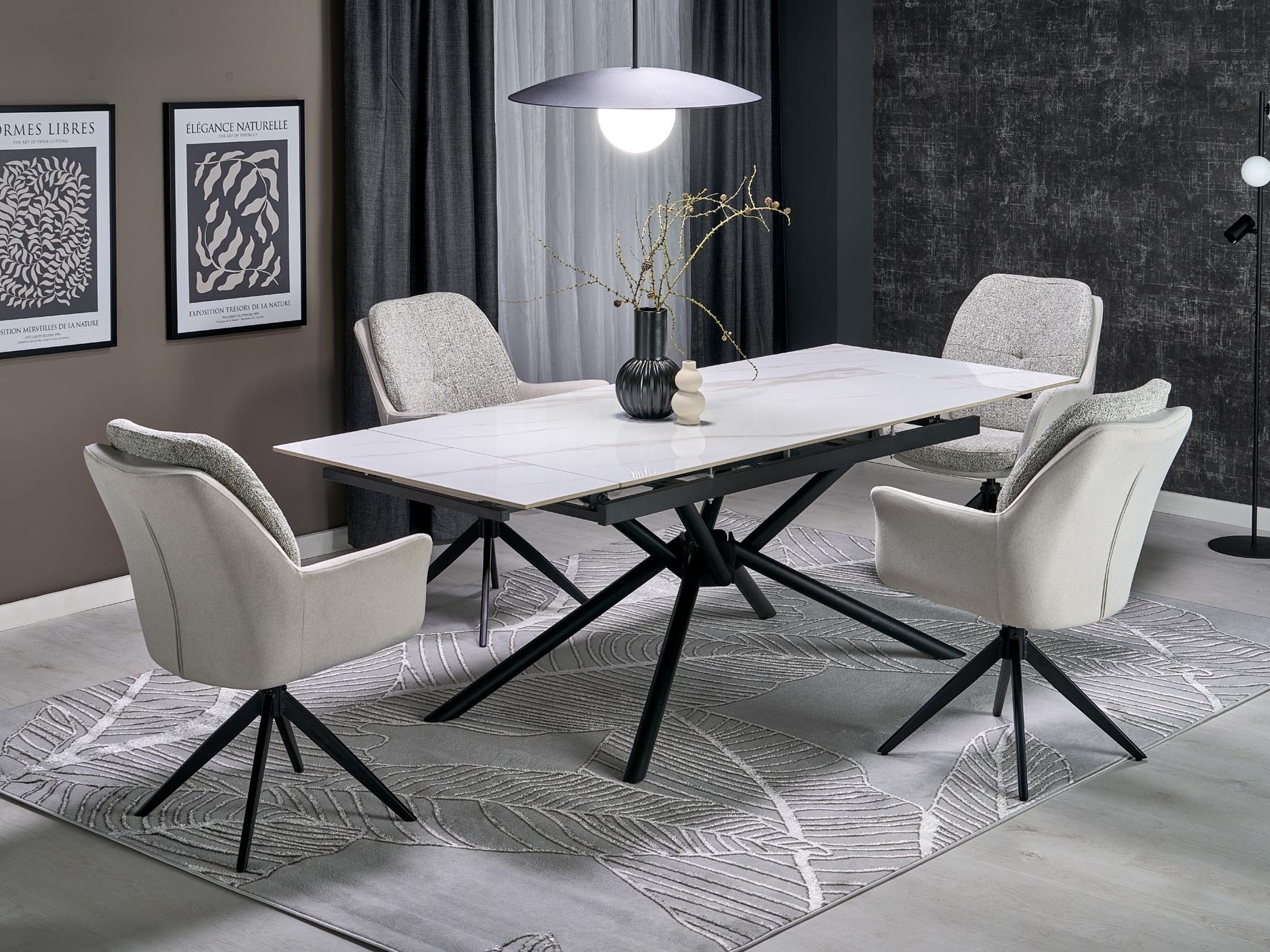 Chaise Houston 2072 (Gris clair)