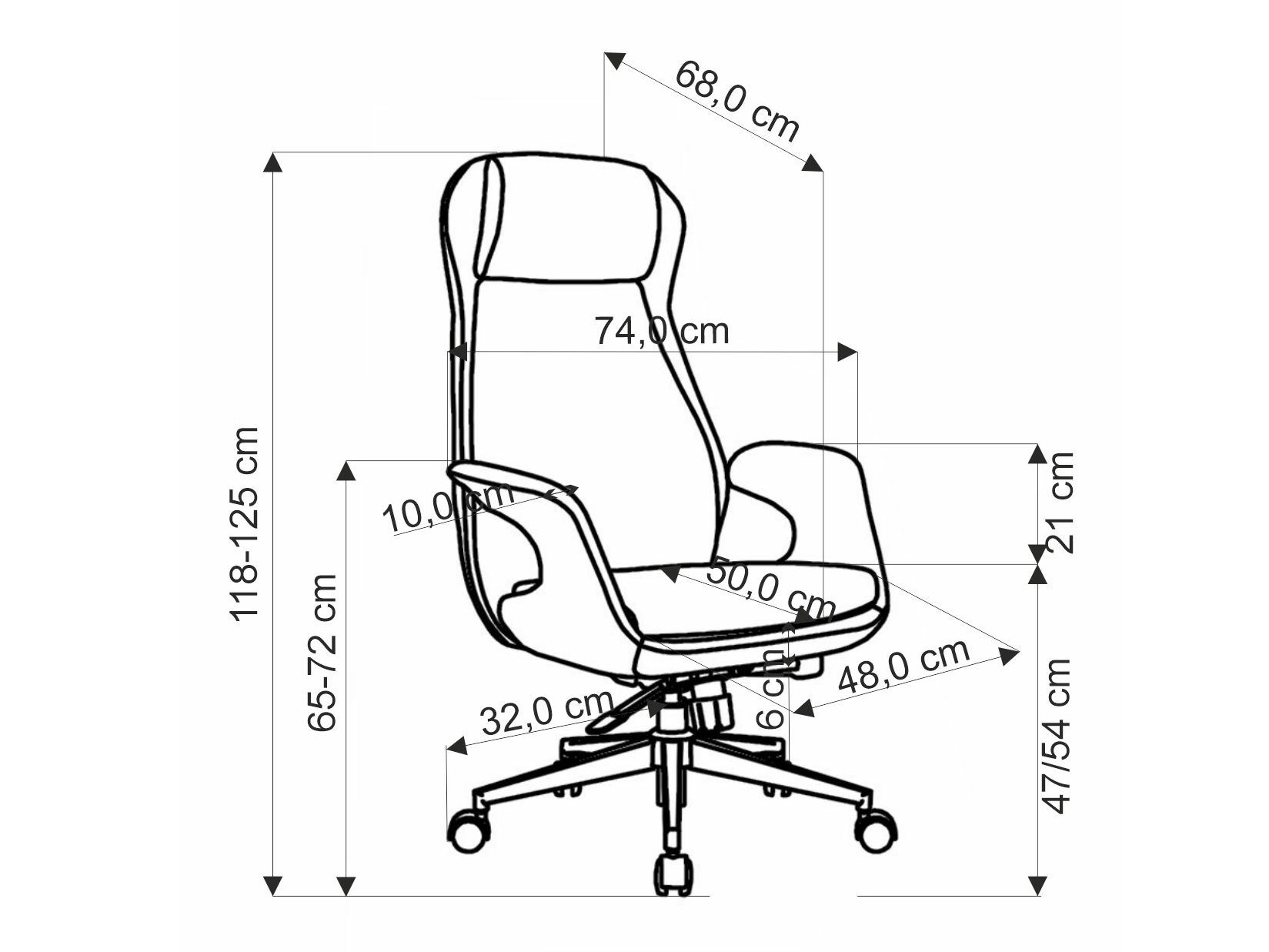 Chaise de bureau Houston 1604