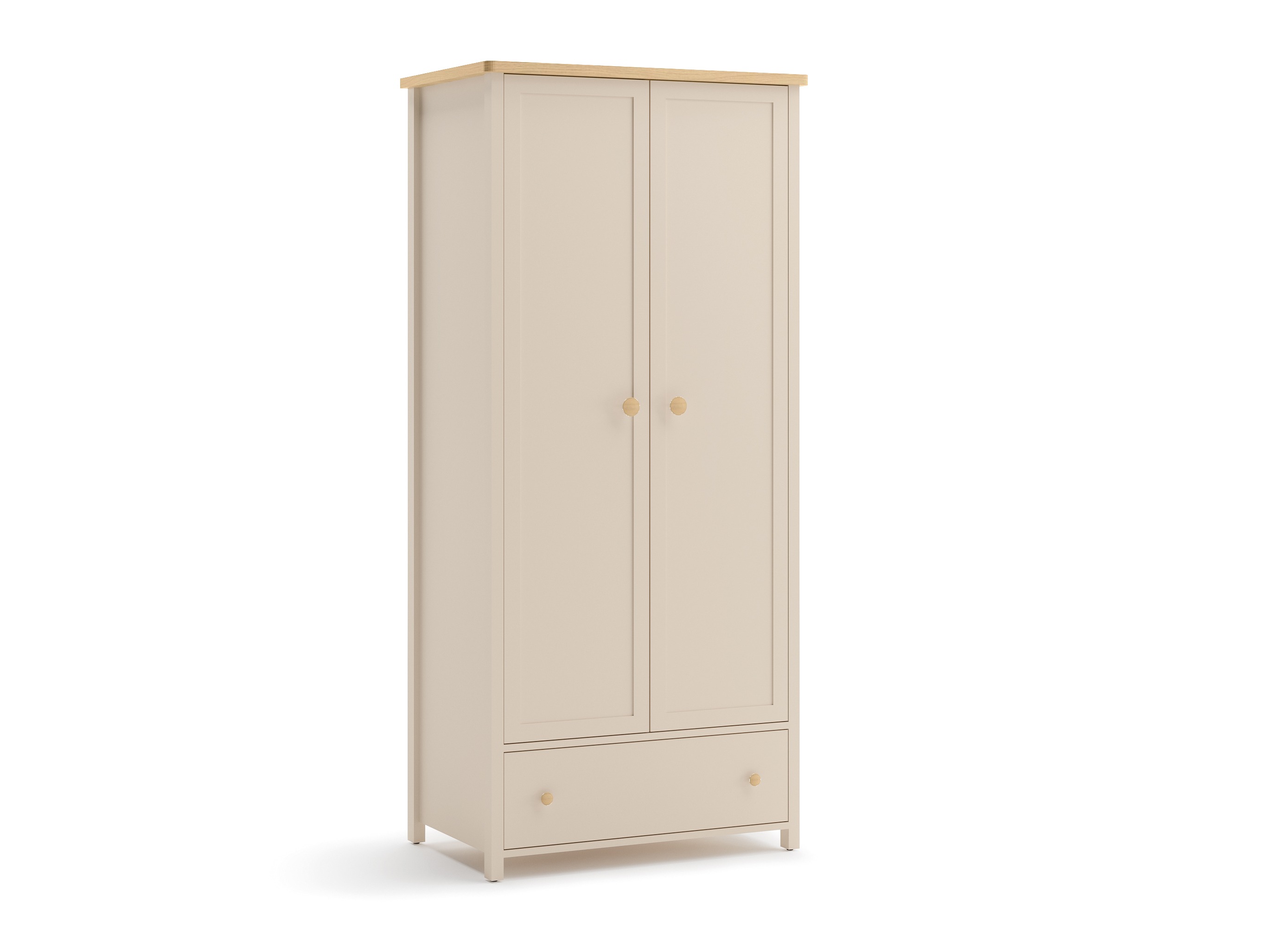 Armoire Romelbo 145 (Beige + Chêne)