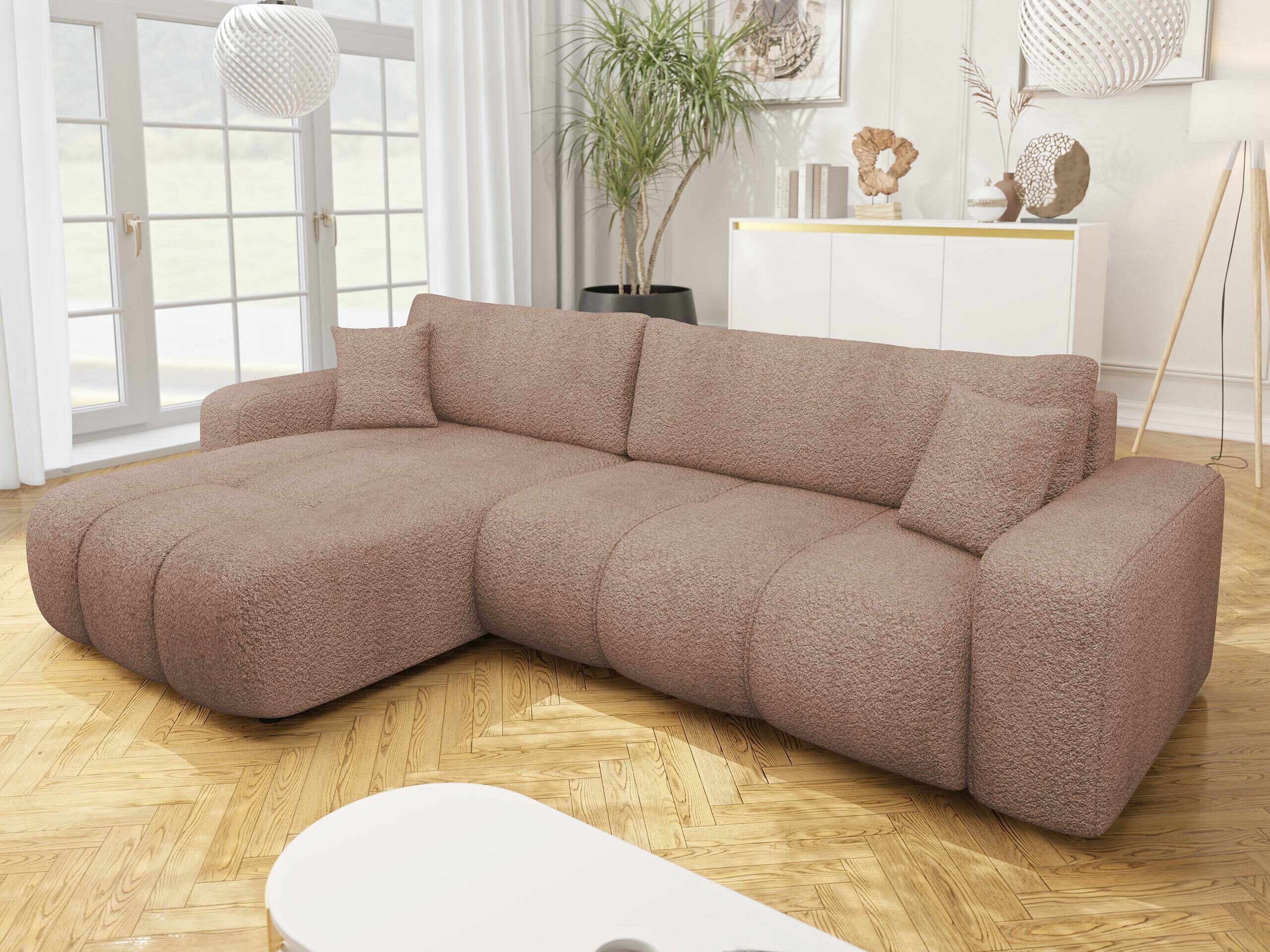 Canapé d'angle Comfivo Laurus I (Coral 45)