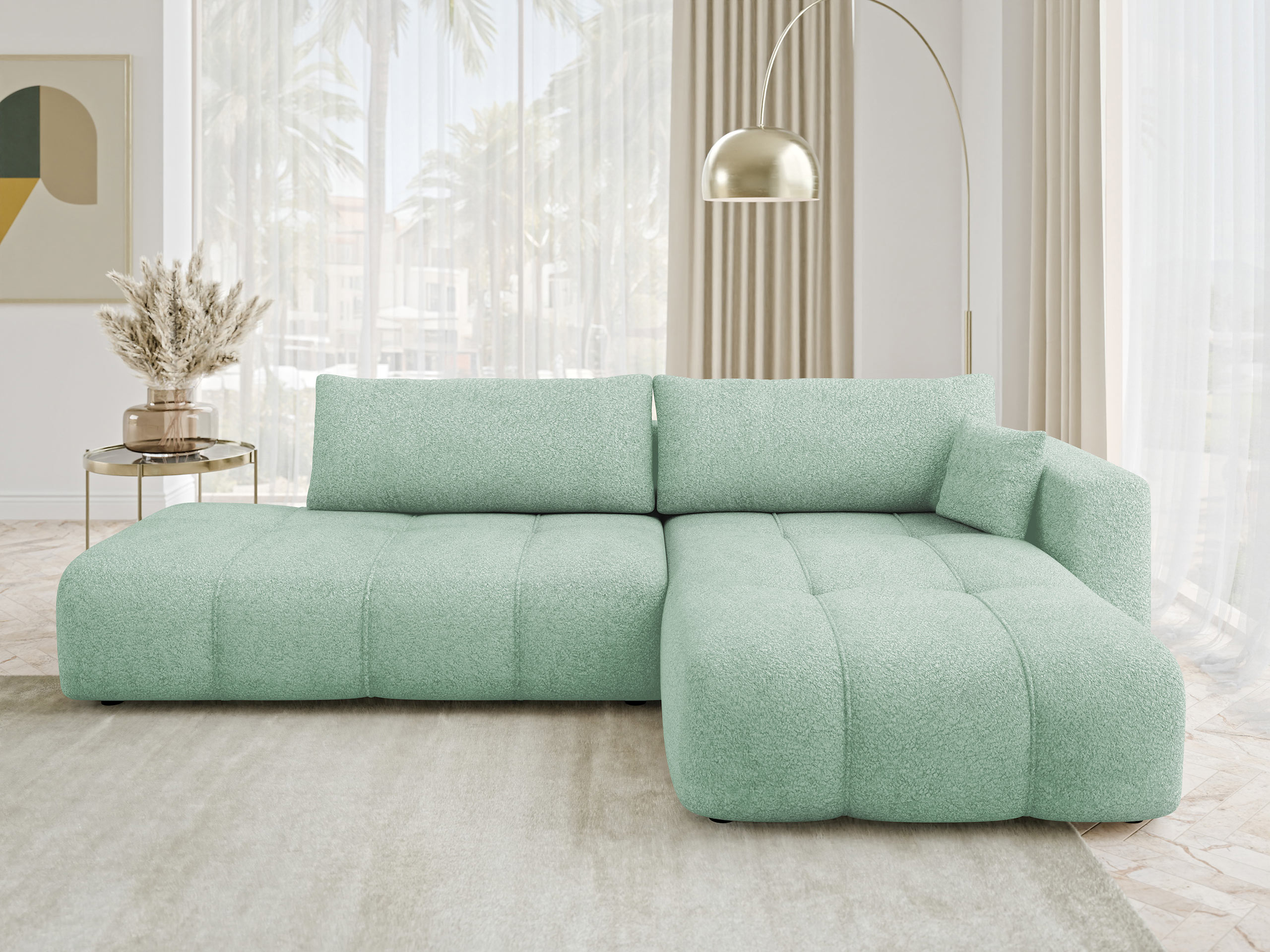 Canapé d'angle Comfivo Laurus III (Coral 55)
