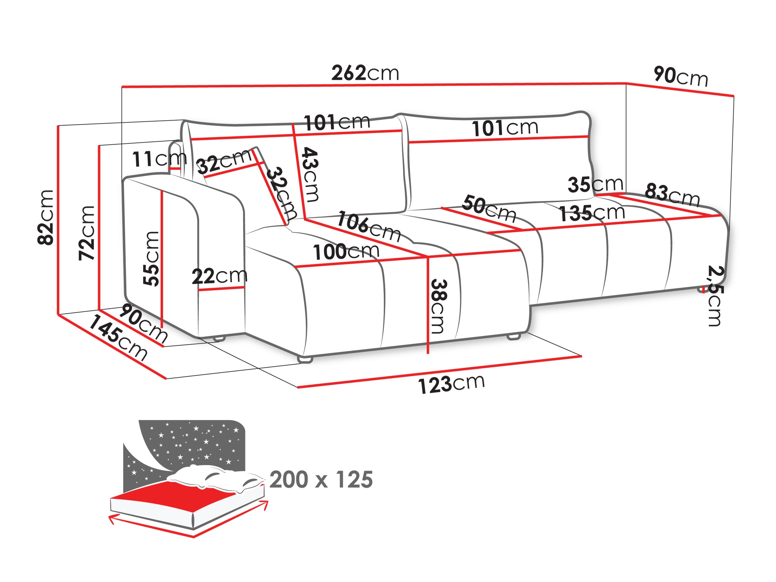 Canapé d'angle Comfivo Laurus III (Velo 623)