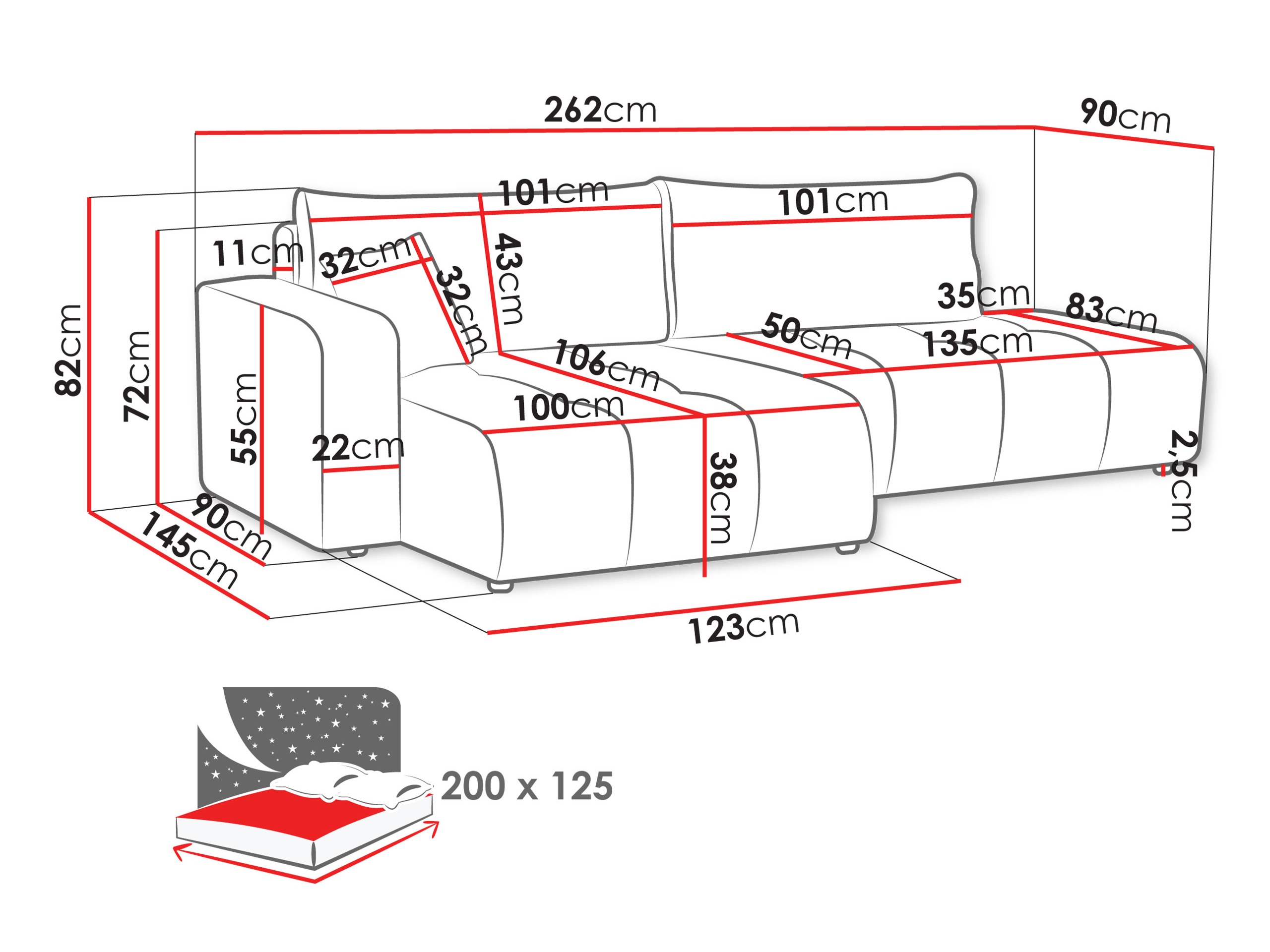 Canapé d'angle Comfivo Laurus III (Velo 623)