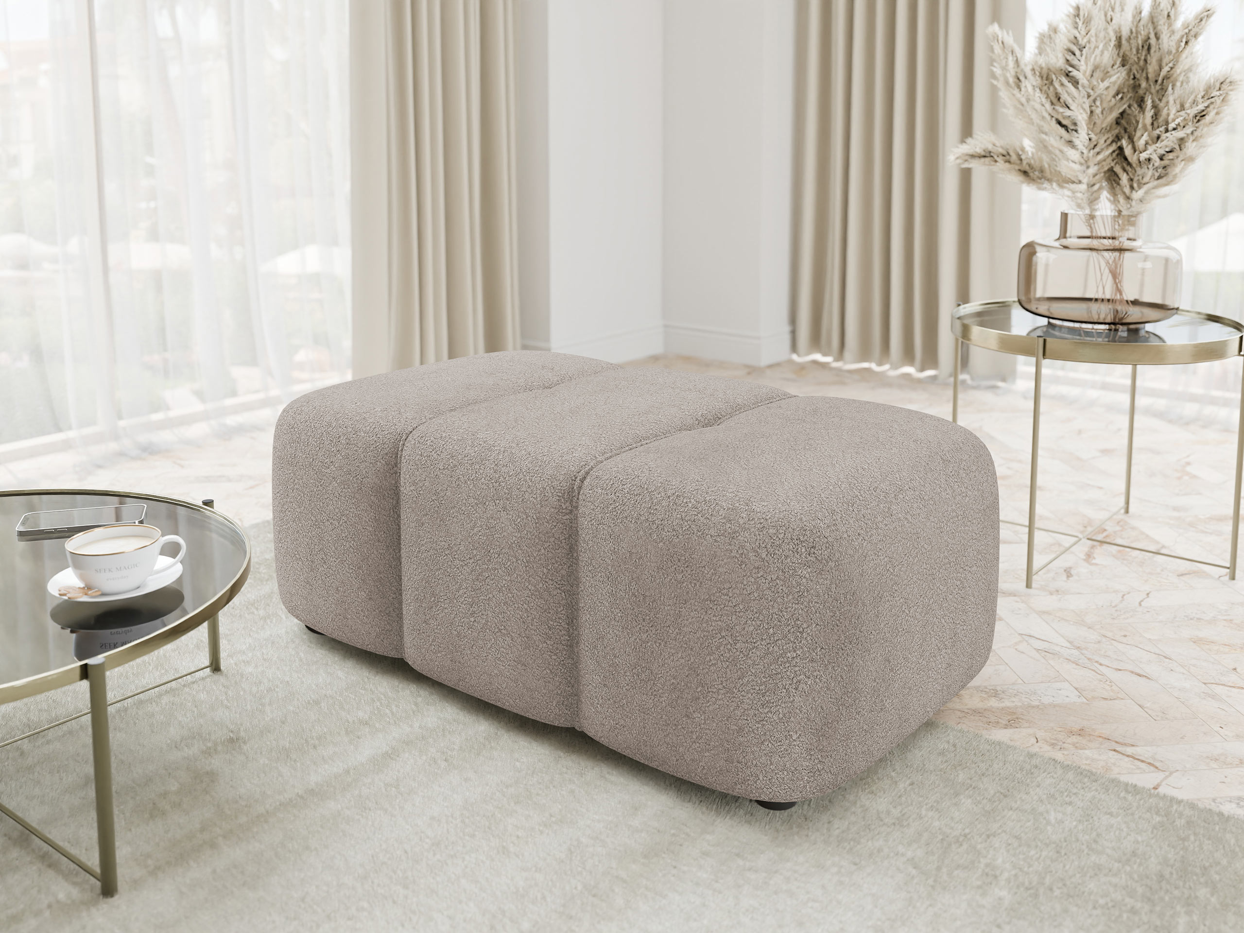 Banc rembourré Comfivo Laurus (Coral 50)