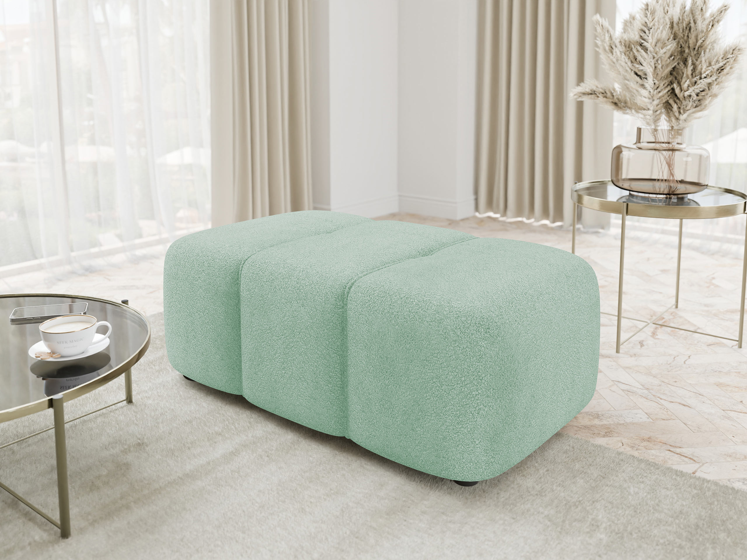Banc rembourré Comfivo Laurus (Coral 55)