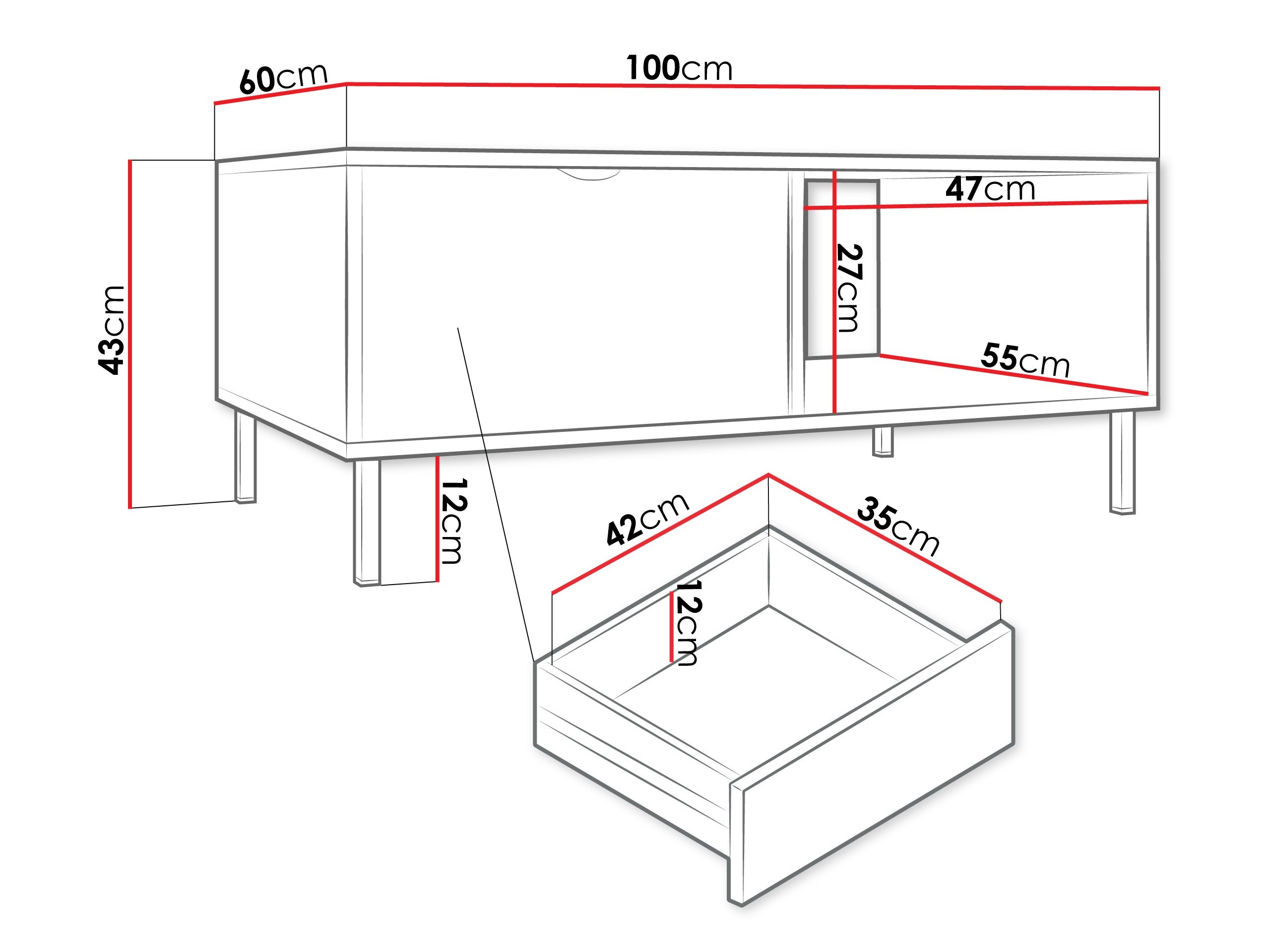 Table basse Comfivo Elblare