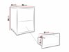 Table de chevet Comfivo Fersoe 106 (Blanc)