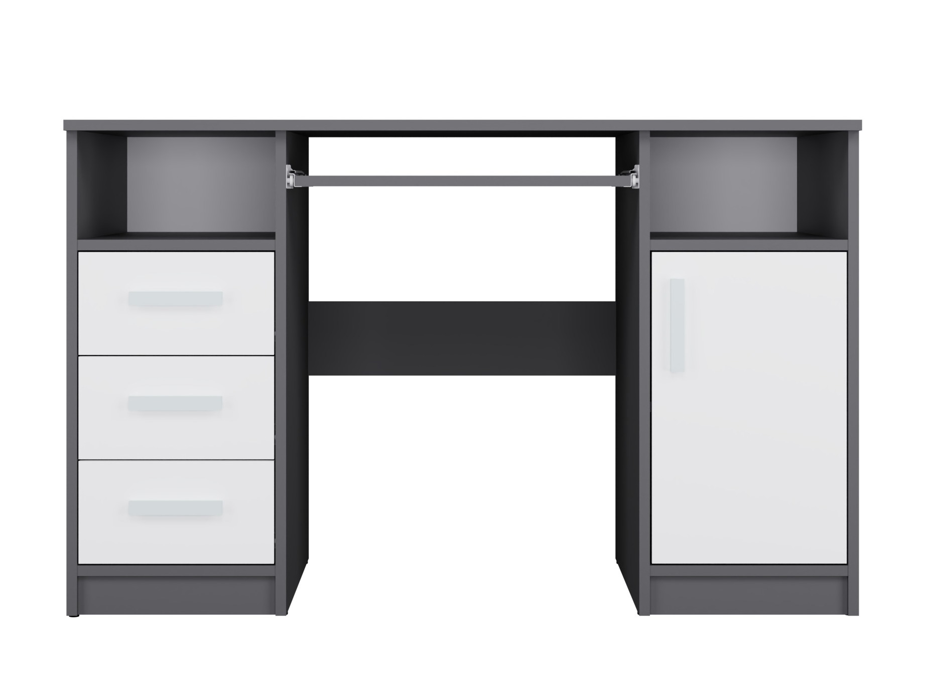 Bureau Mandeville 330 (Anthracite + Blanc)