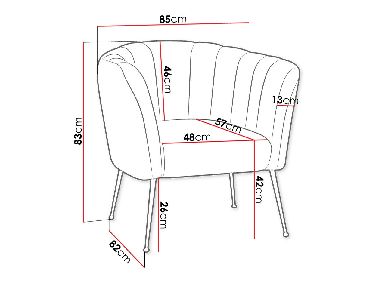 Fauteuil Orem 112 (Magic Velvet 2201)