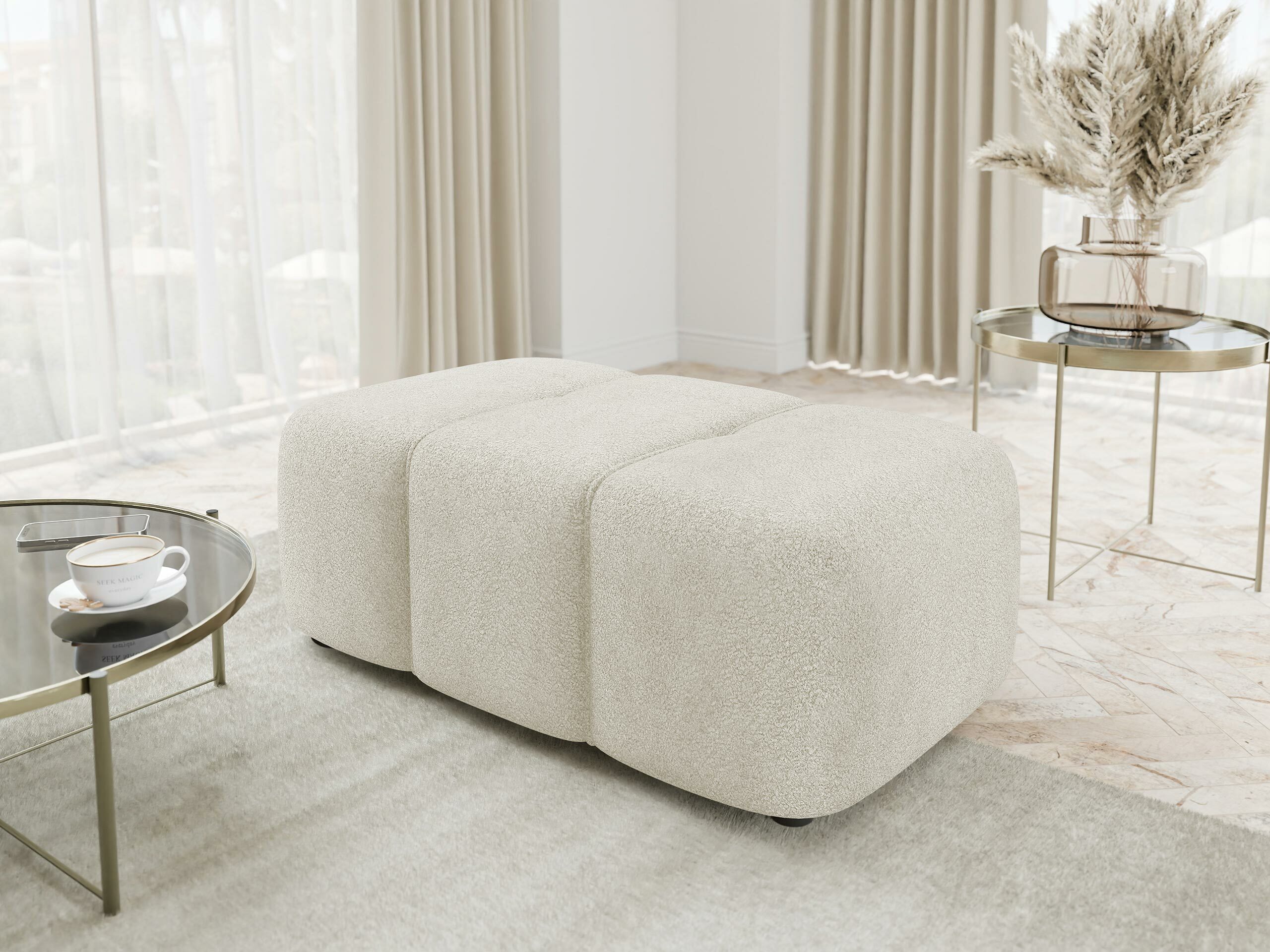 Banc rembourré Comfivo Laurus (Coral 65)