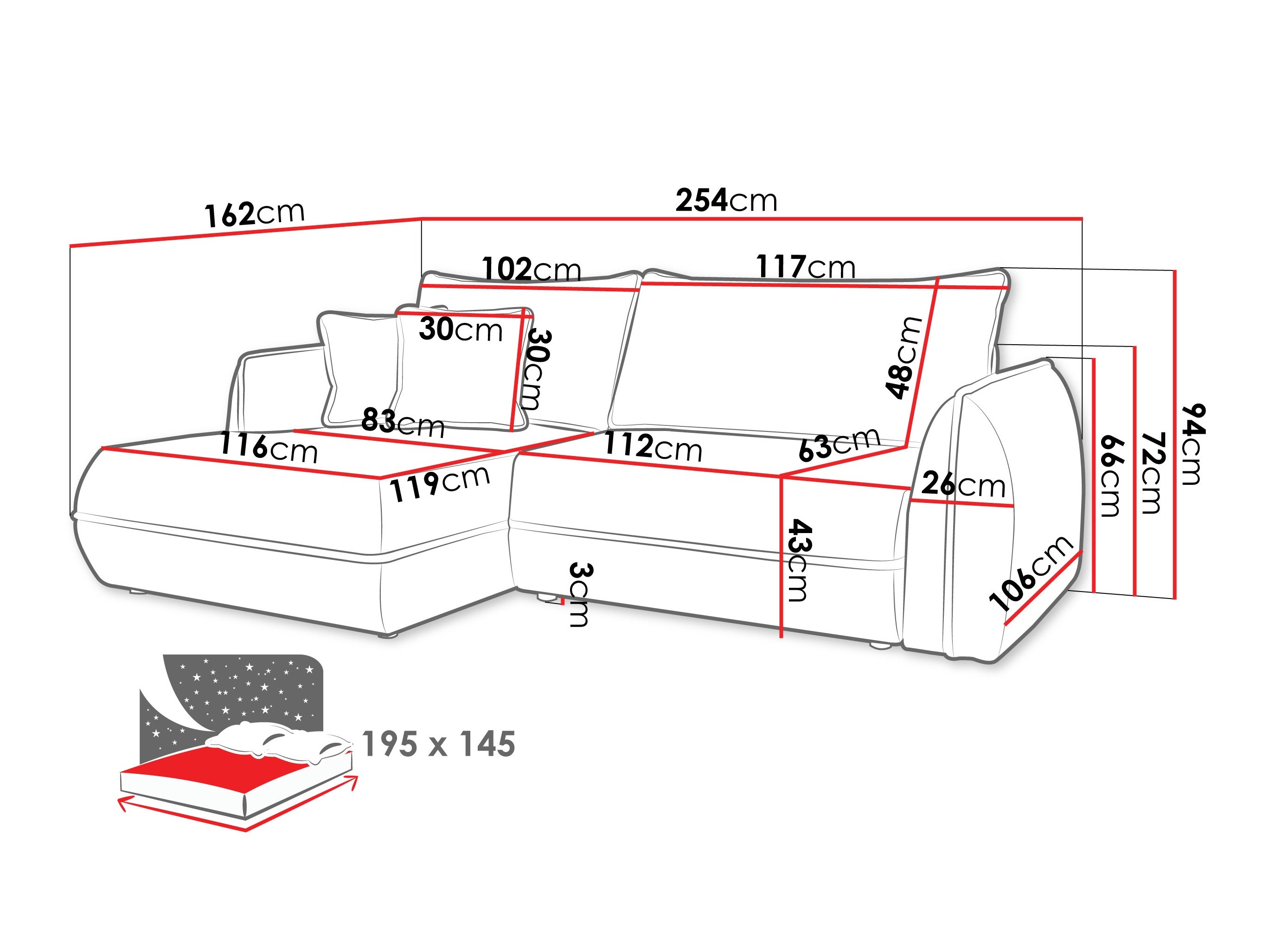 Canapé d'angle Kingman 101 (Lima 16)