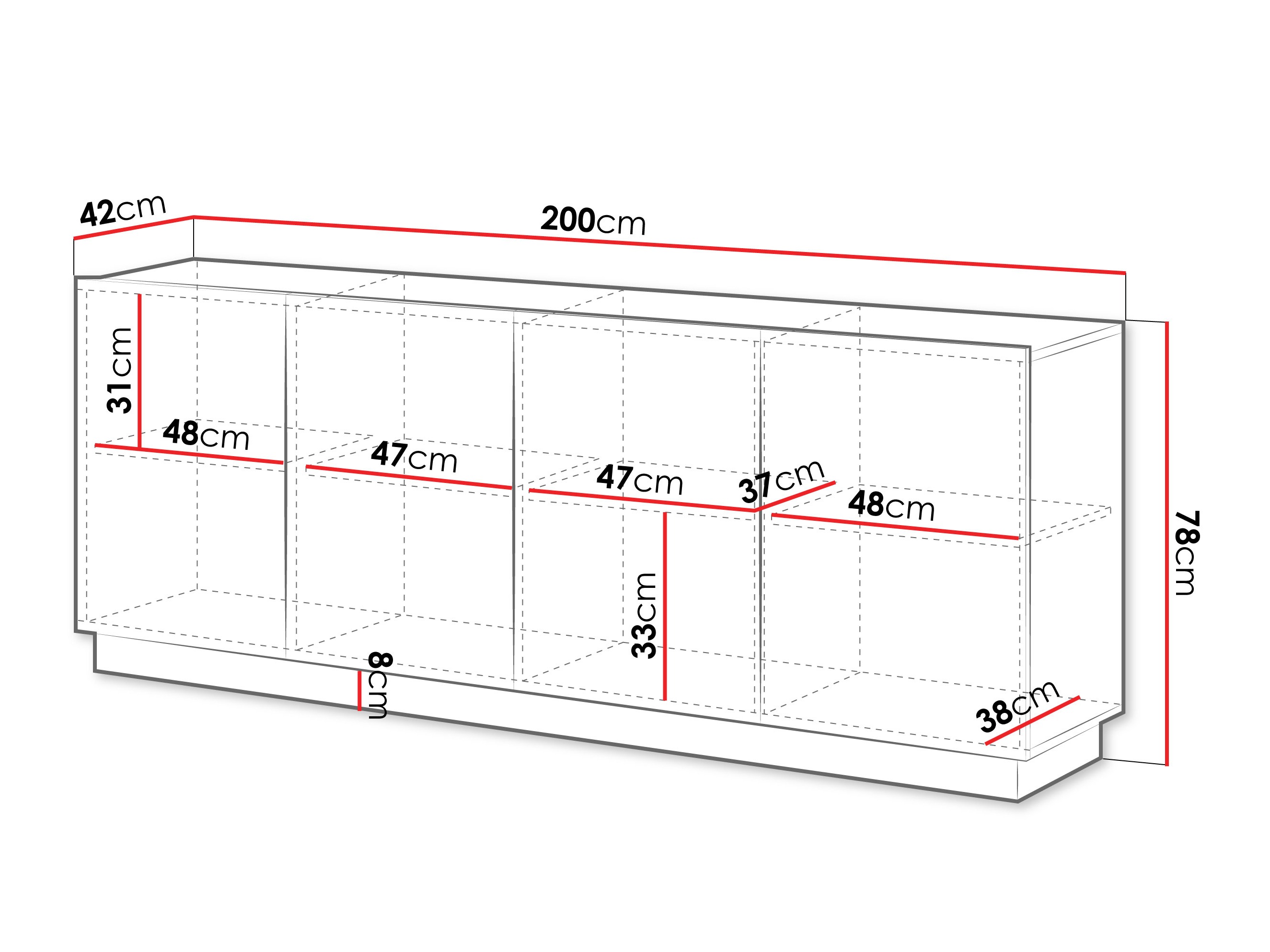 Buffet Lingua (Blanc)
